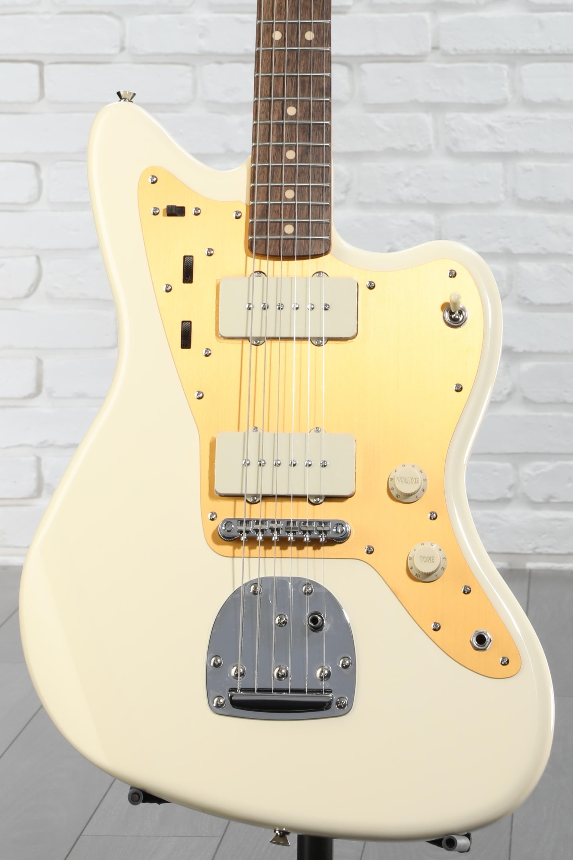 Squier J Mascis Signature Jazzmaster - Vintage White with Indian