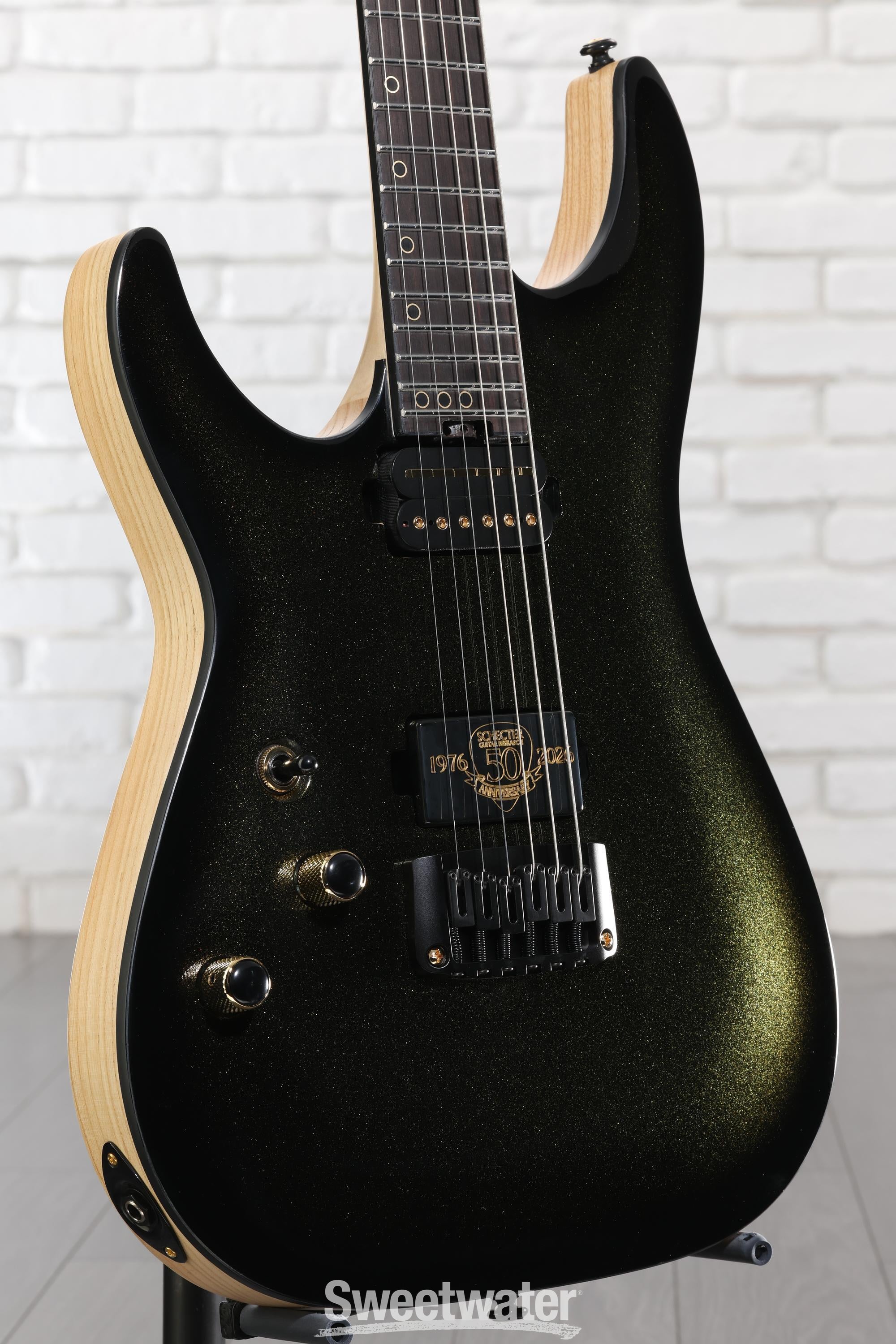 Photo of Schecter C-1 50th Anniversary Left-handed Electric Guitar - Gold Burst