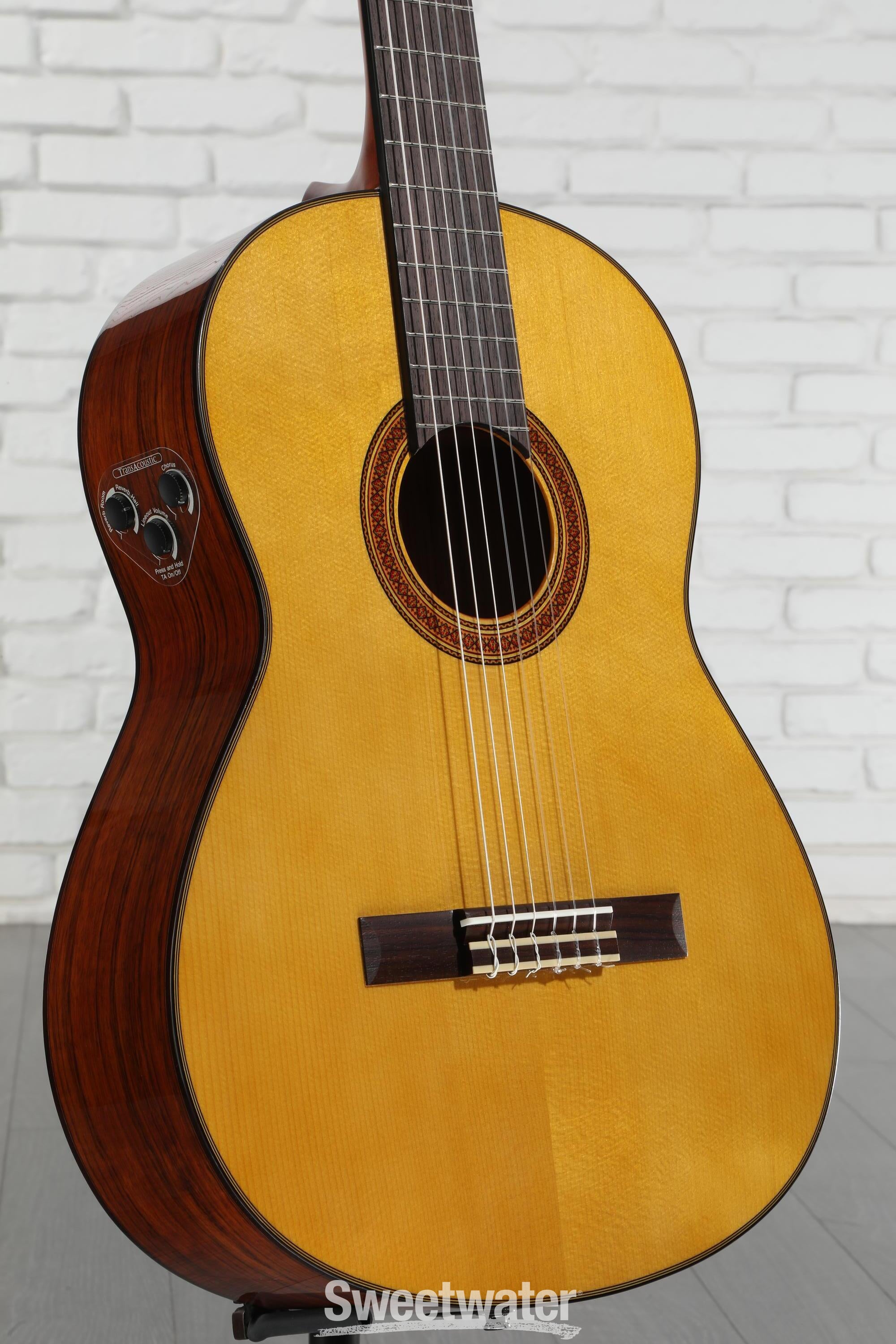 ギター CG-TA YAMAHA CG-TA TransAcoustic Classical Acoustic Guitar - Yamaha USA