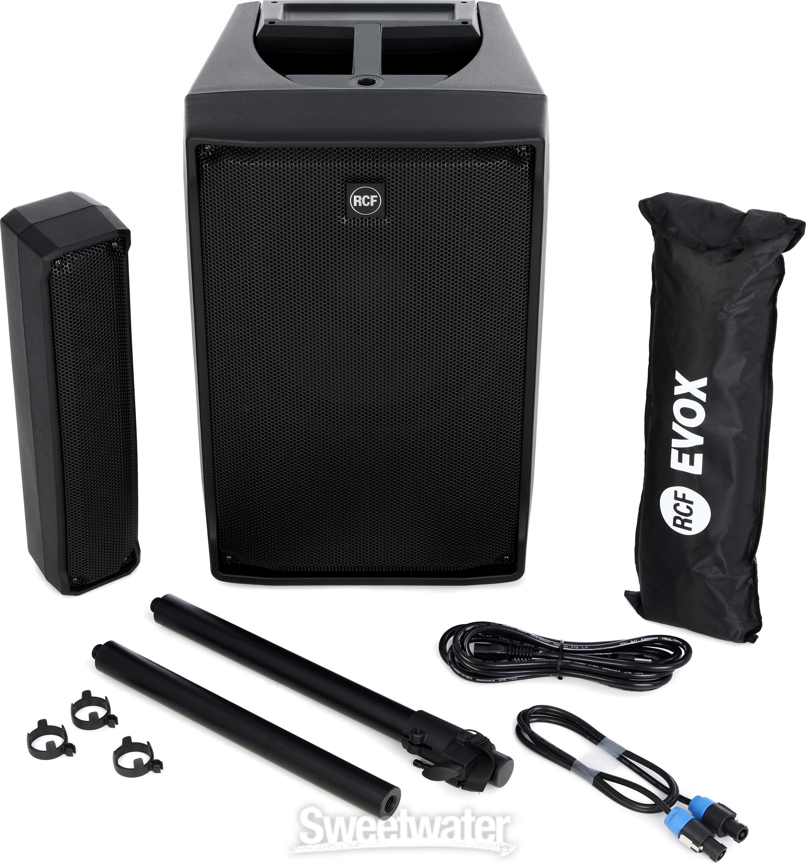 RCF EVOX J8 Active Portable PA System - Black | Sweetwater