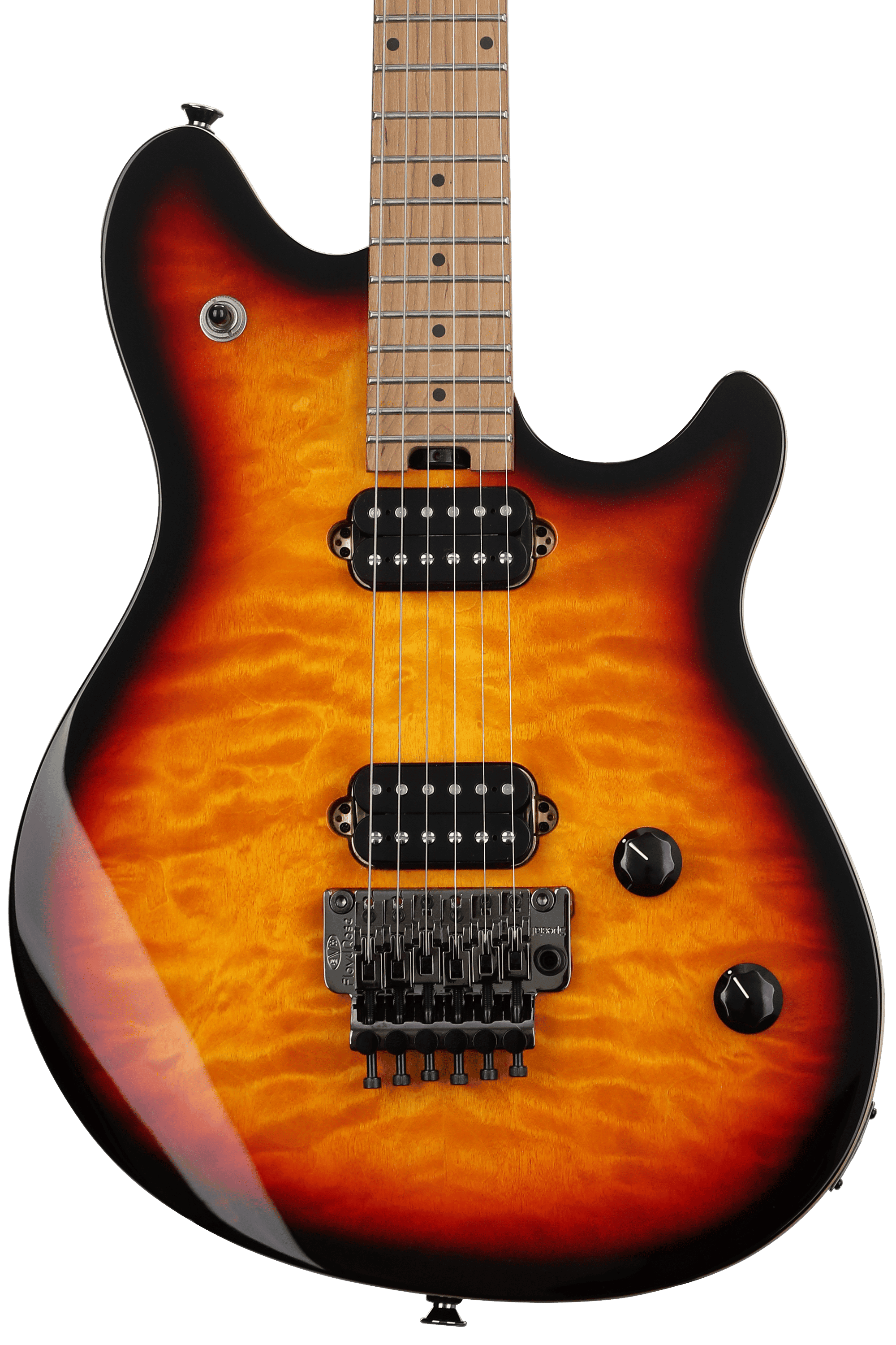 EVH Wolfgang Standard QM Electric Guitar - 3-tone Sunburst