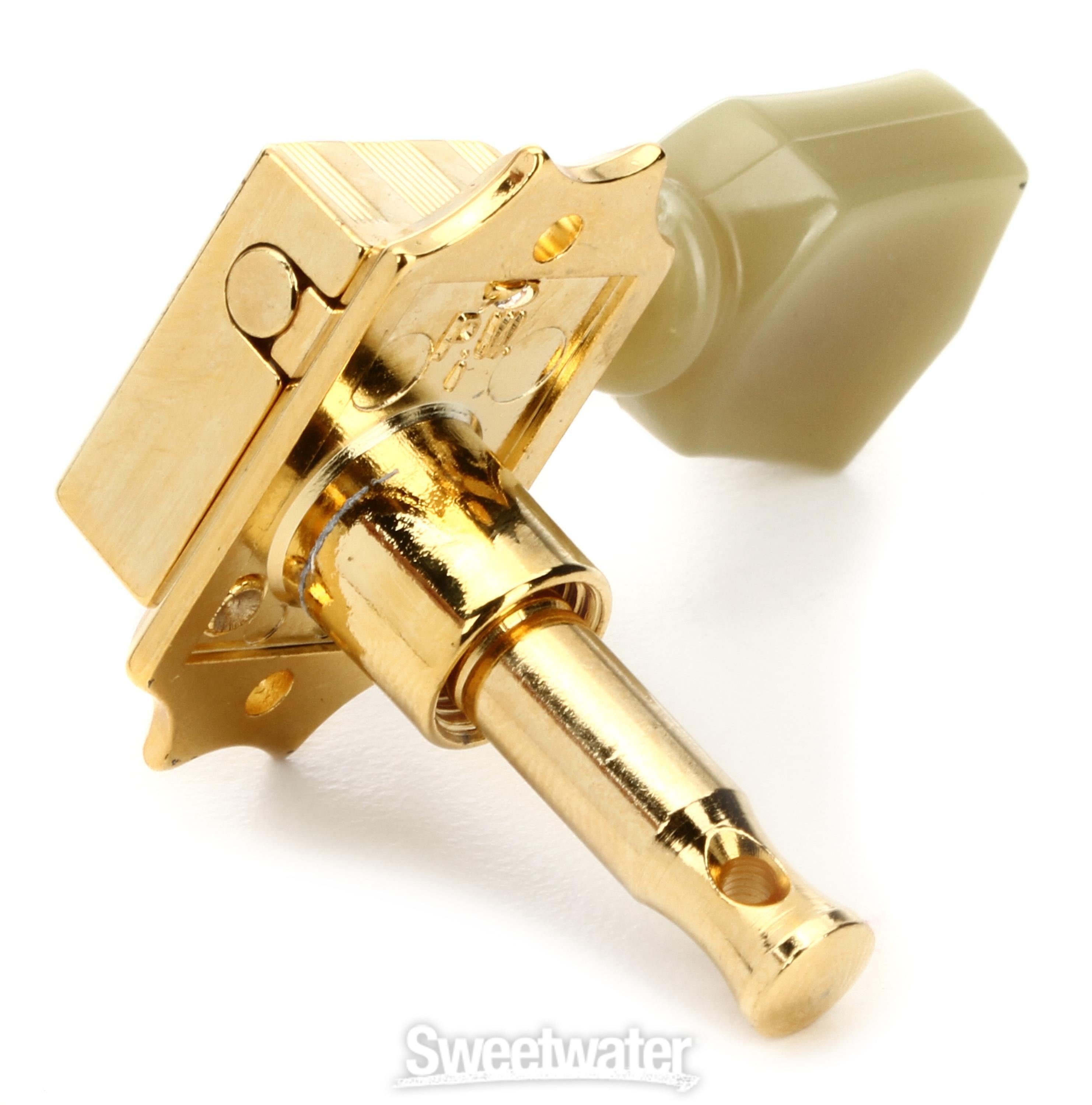 Gibson Accessories Vintage Tuning Machine Heads - Gold with Green Buttons