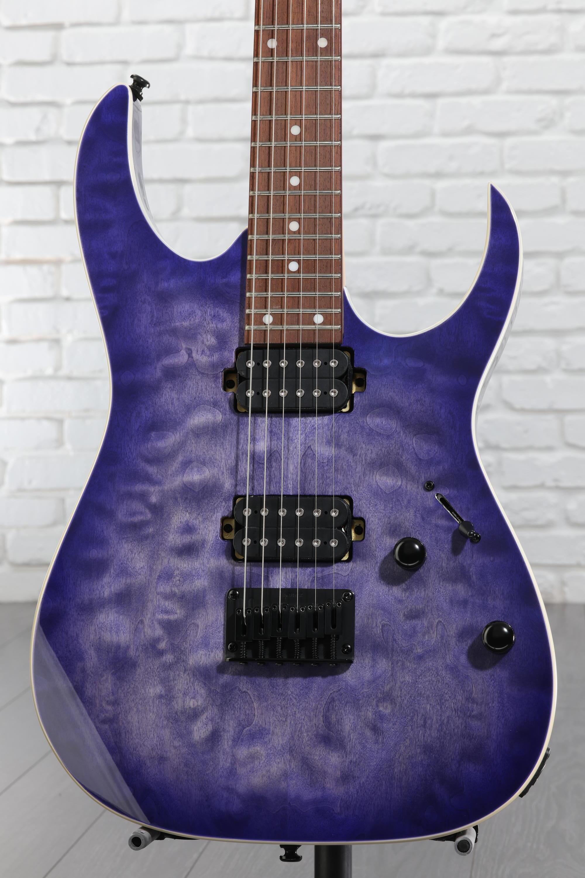 Ibanez RG421QM Electric Guitar - Cerulean Blue Burst | Sweetwater