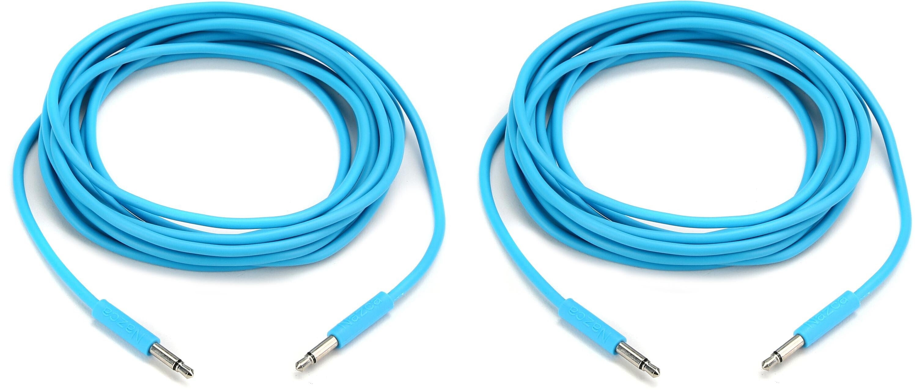 Photo of Nazca Audio Noodles Eurorack Patch Cable 3.5mm TS Male to 3.5mm TS Male - 300cm, Blue
