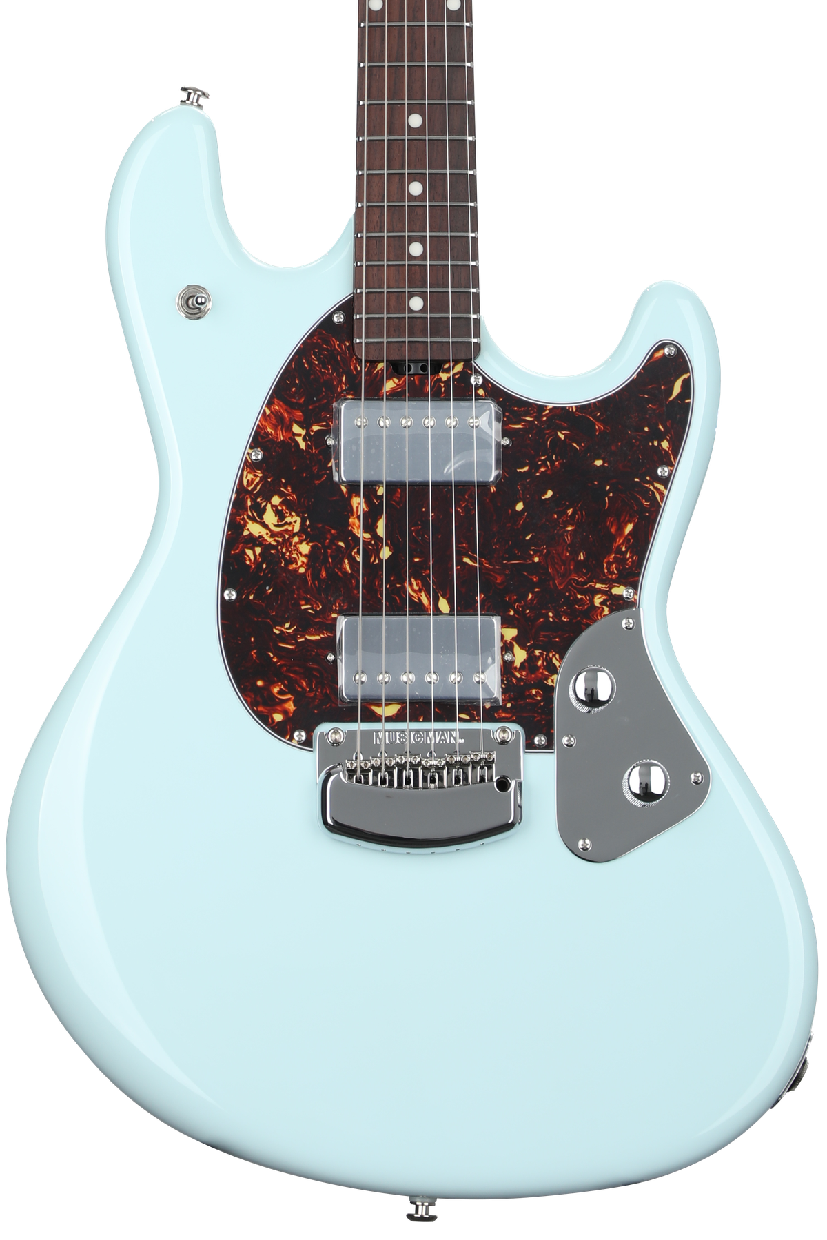 Ernie Ball Music Man StingRay RS Electric Guitar - Powder Blue with  Rosewood Fingerboard