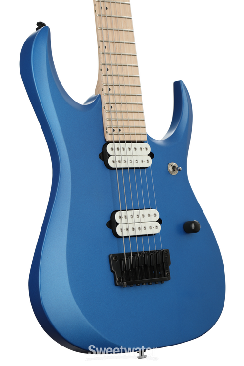 ギター Ibanez RGIR7BC Ibanez Iron Label RGDIR7M - Laser Blue Matte | Sweetwater