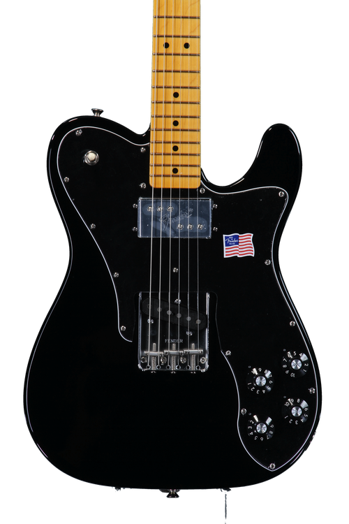 Fender American Vintage '72 Tele Custom - Custom Black | Sweetwater