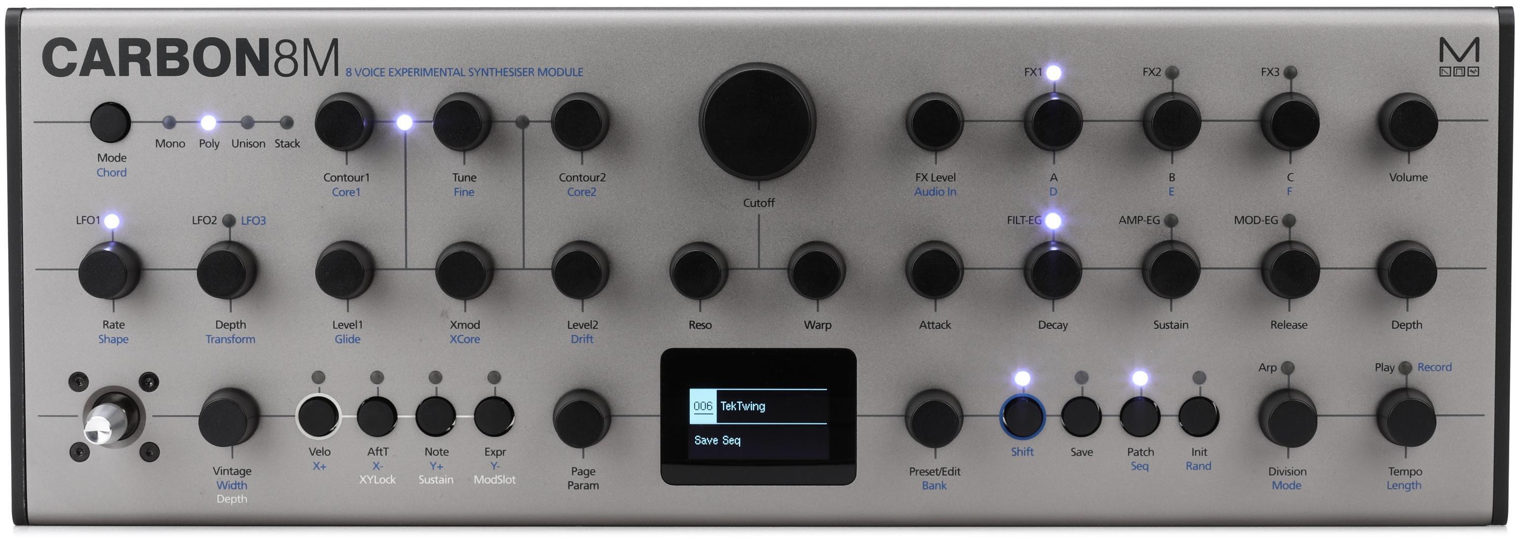 Modal Electronics Carbon8M 8-voice Experimental Synthesizer Module