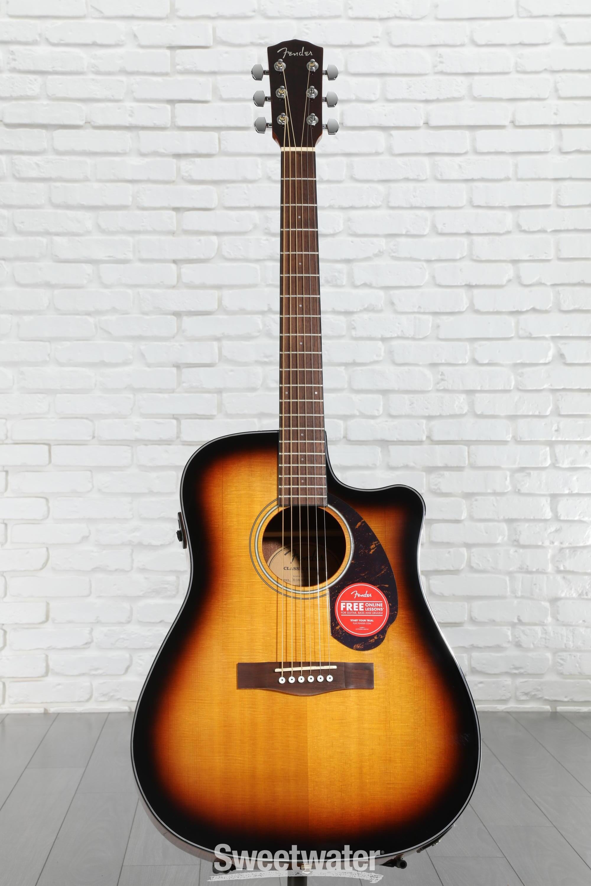 送料込み　Fender アコースティックCD140SC Fender CD-140SCE Dreadnought Acoustic-Electric Guitar