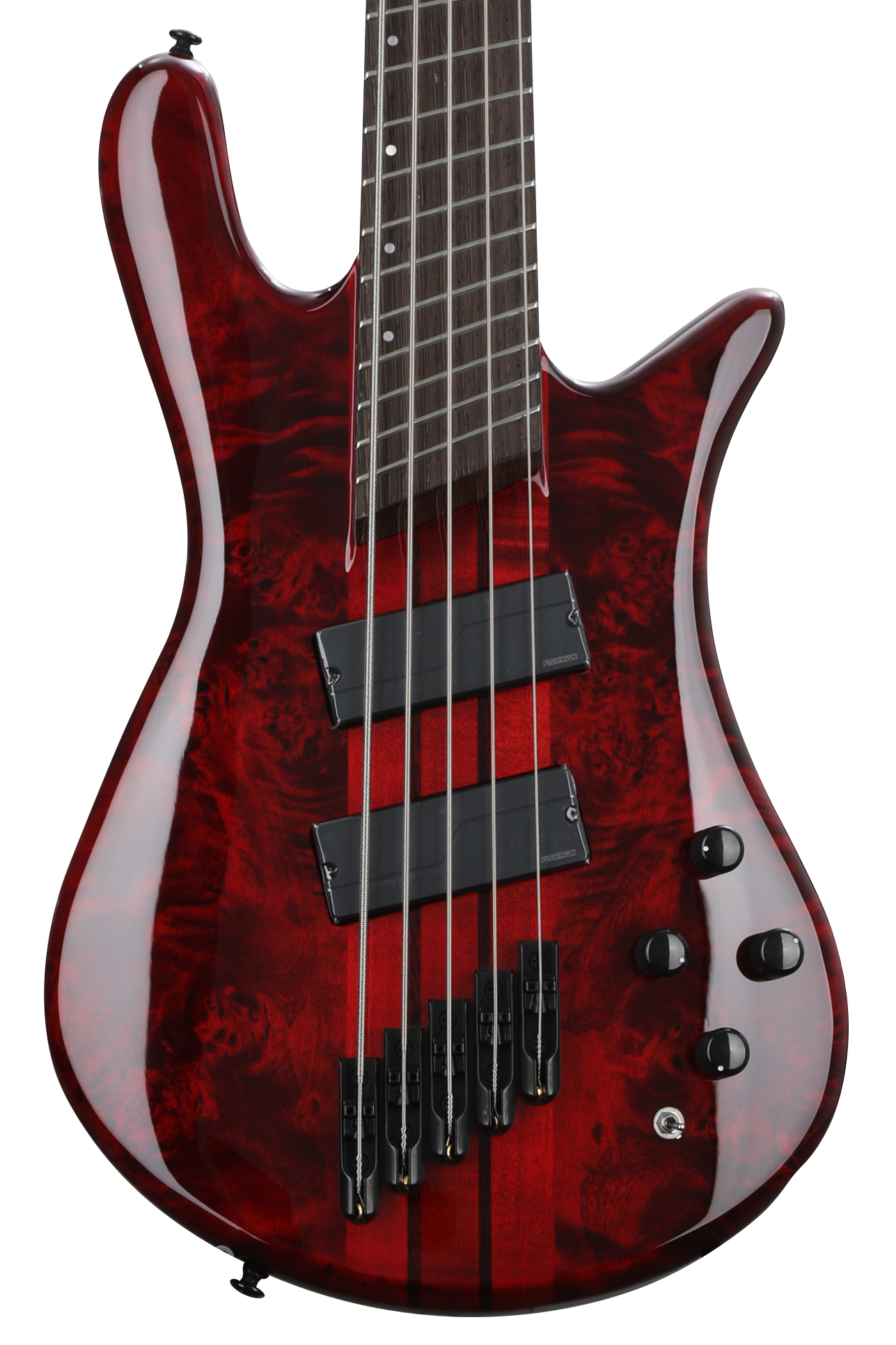 Spector NS Dimension 5 Bass Guitar - Inferno Red Gloss | Sweetwater