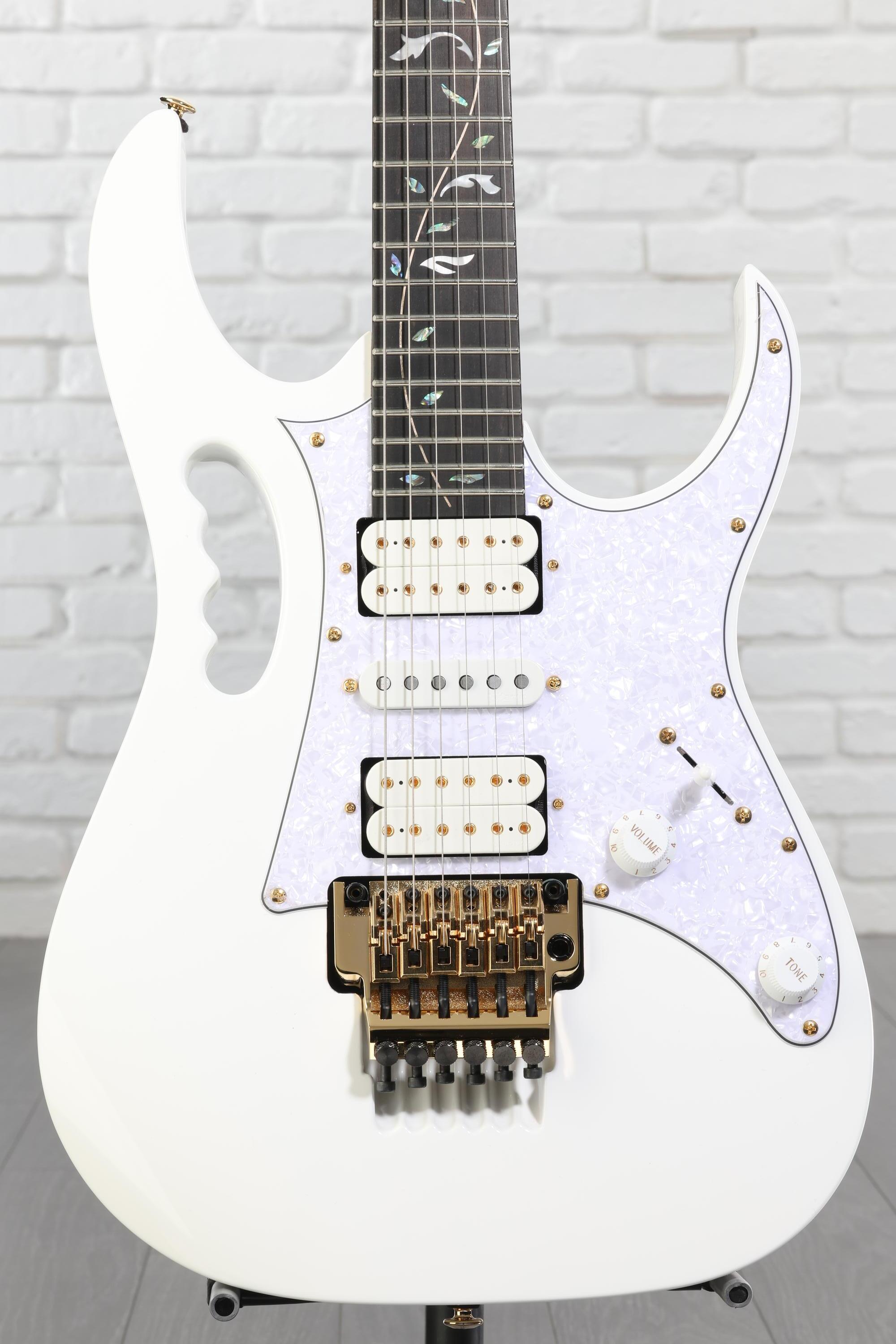 Ibanez Steve Vai Signature Premium JEM7VP - White Reviews | Sweetwater