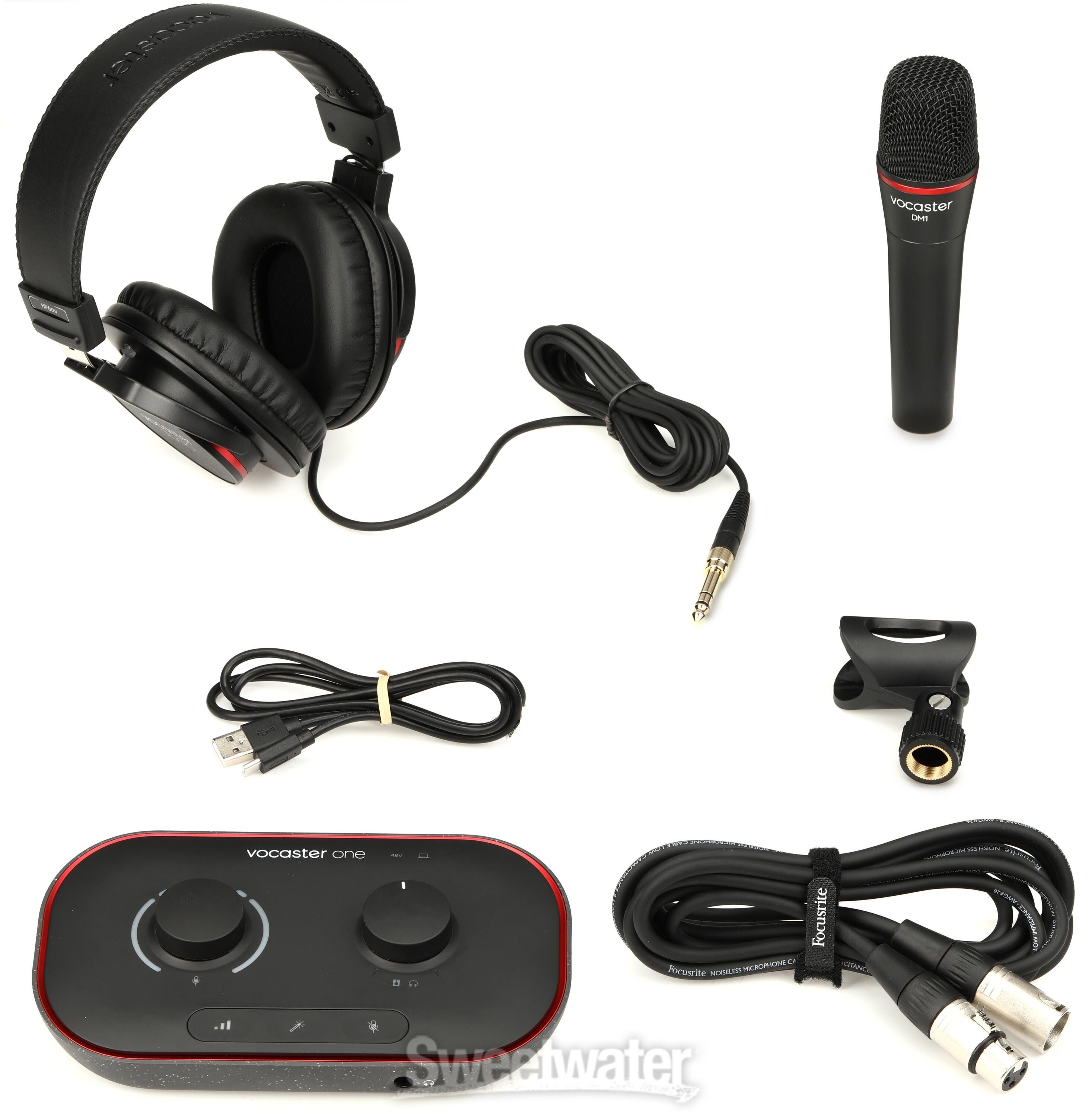 Focusrite Vocaster One Studio USB-C Podcasting Audio