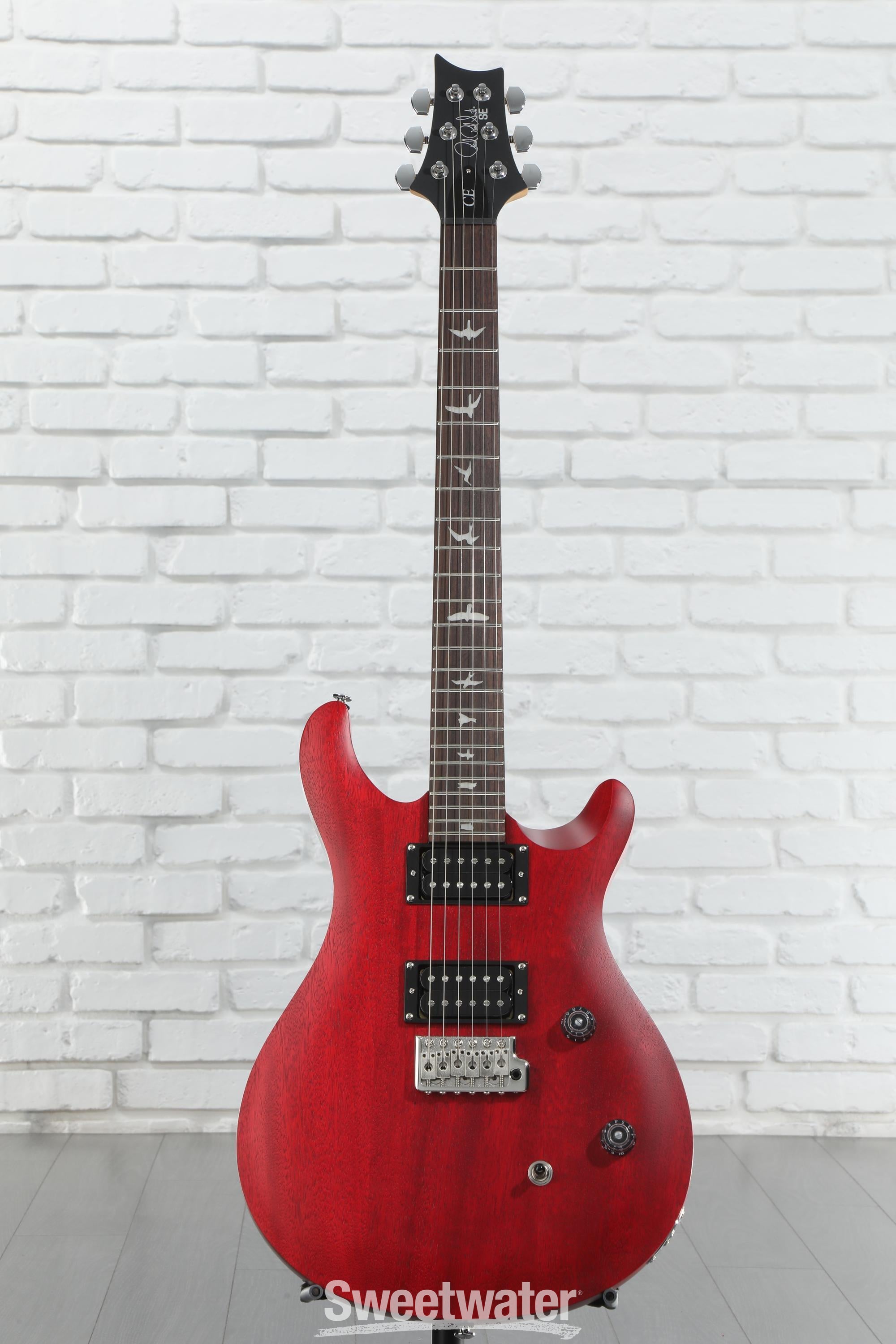PRS SE CE 24 Standard Satin Electric Guitar - Vintage Cherry Satin
