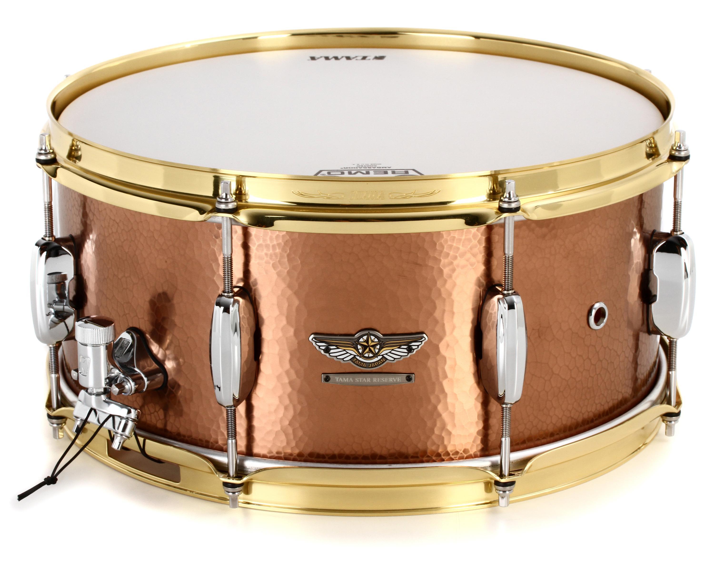 Tama Star Reserve Hand Hammered Copper Snare Drum - 6.5 x 14 inch - Natural