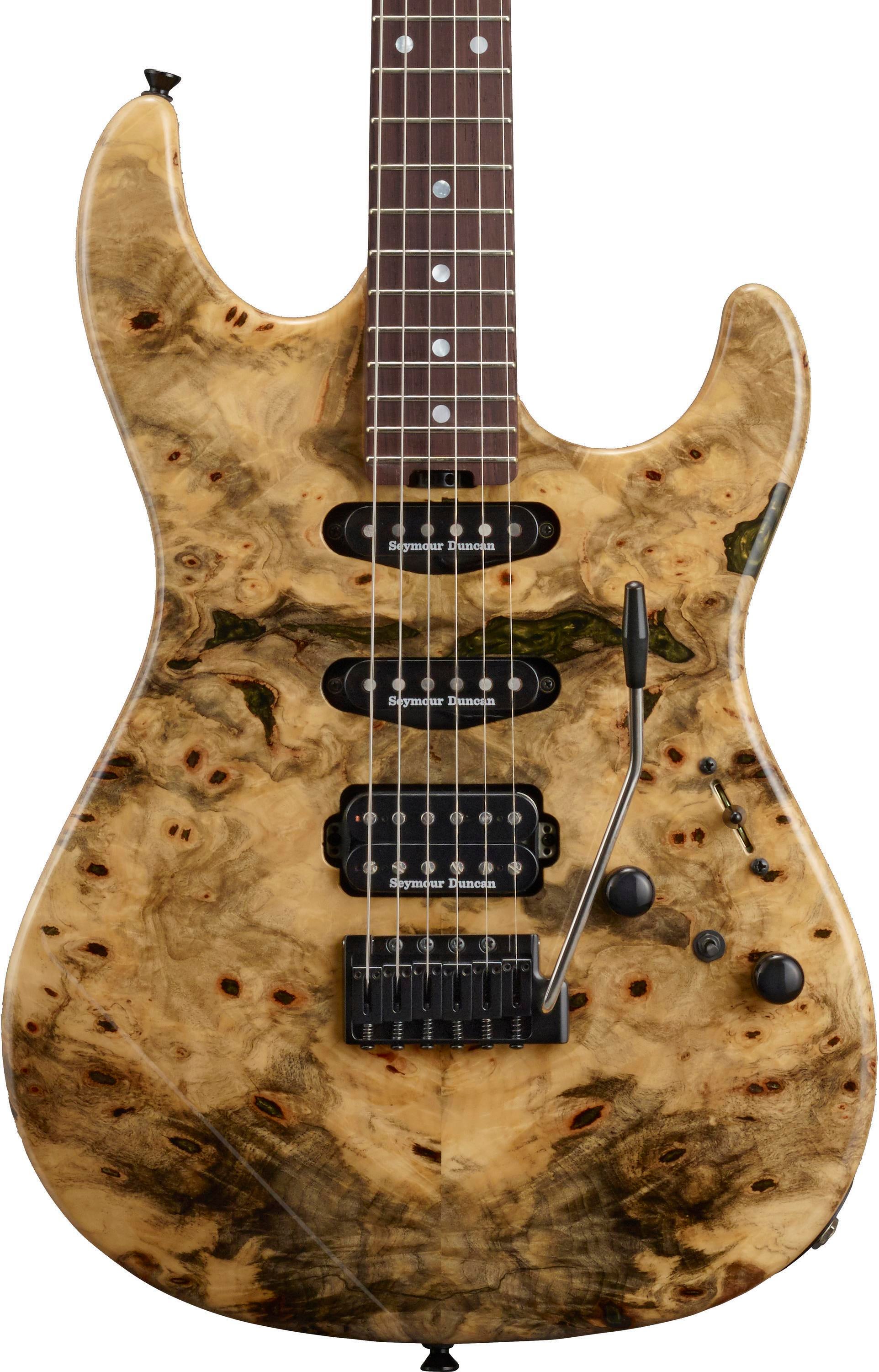 Original Snapper CTM Electric Guitar - Natural with Rosewood 