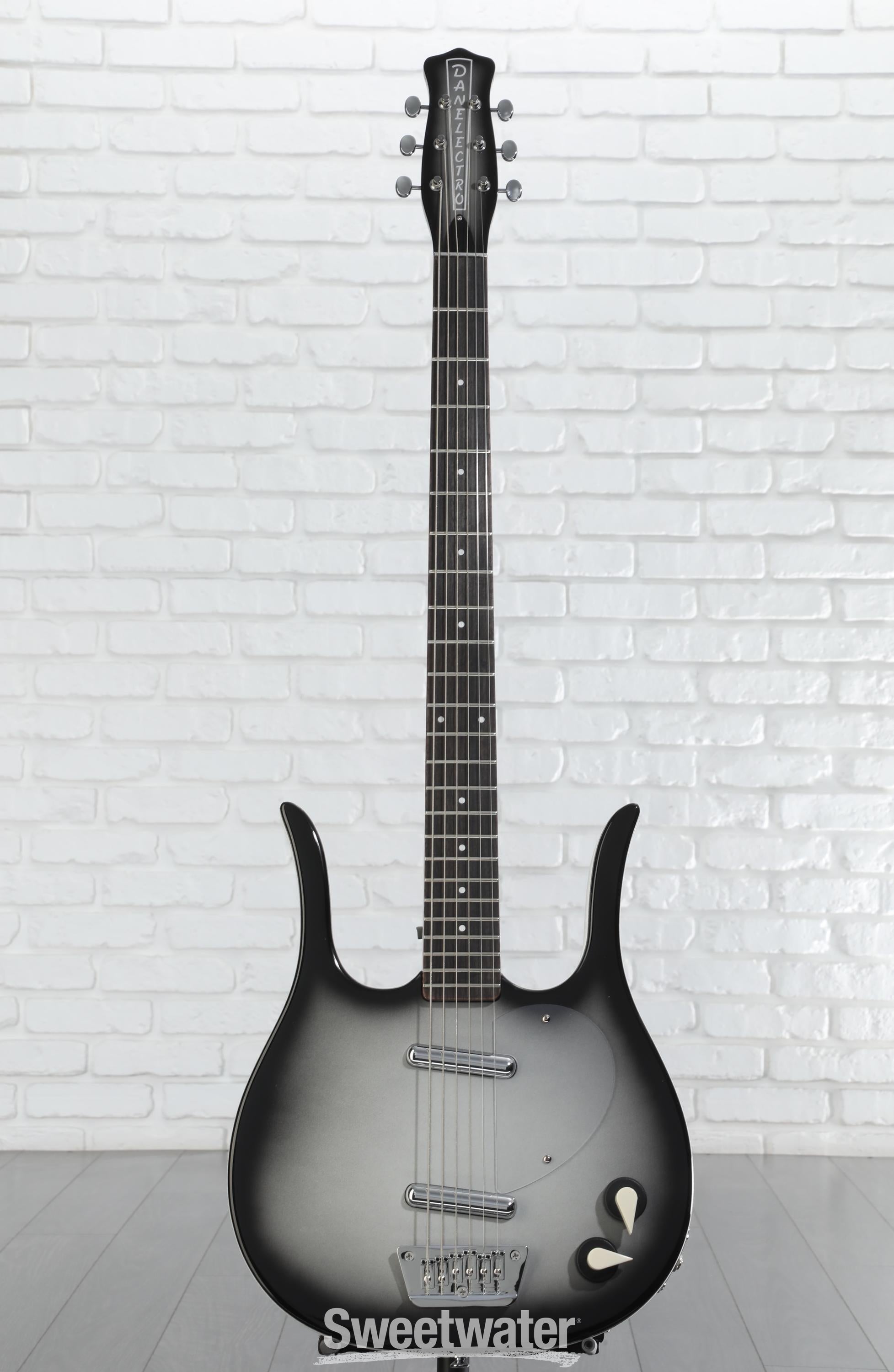 Danelectro Longhorn Baritone Electric Guitar - Black Burst
