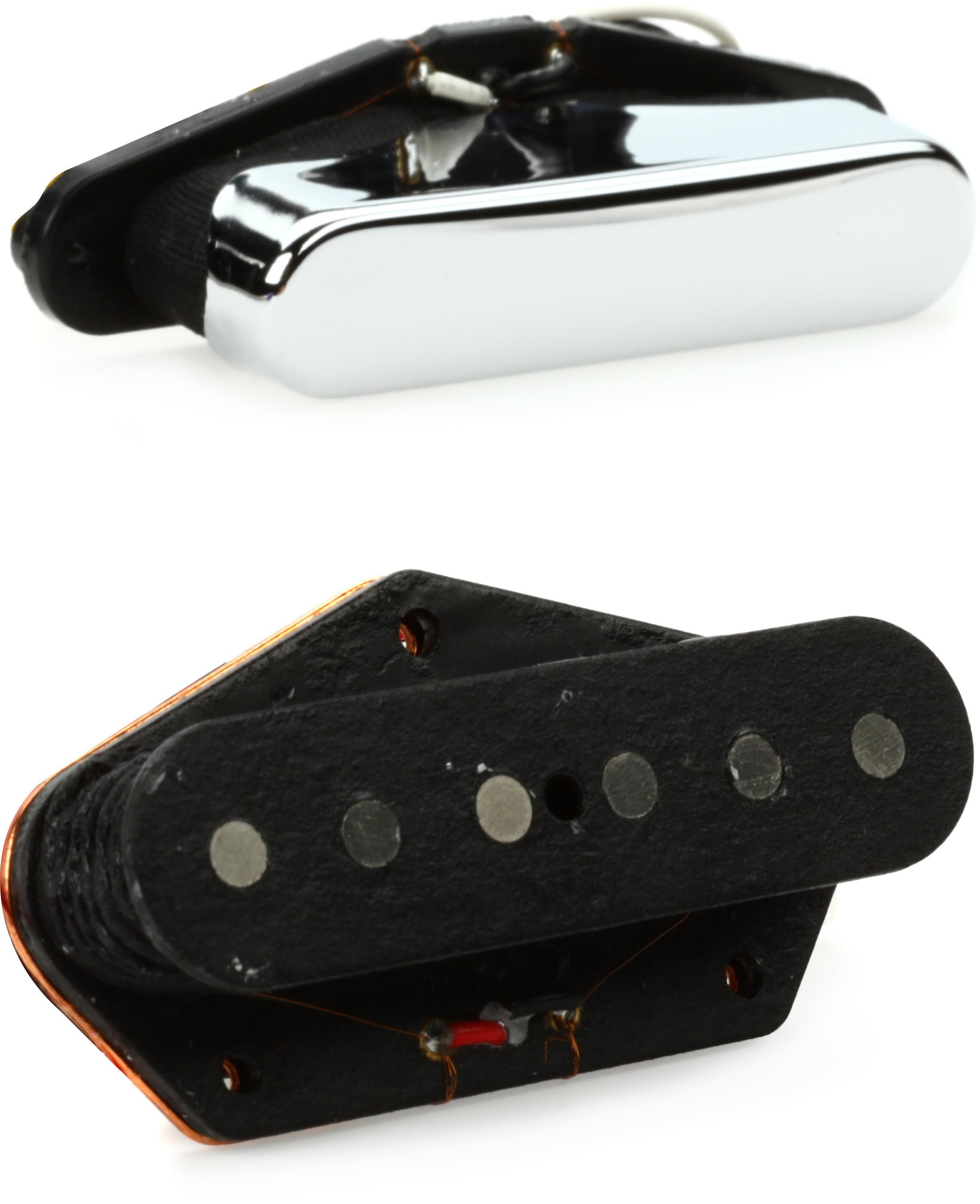 Yosemite Telecaster 2-piece Pickup Set - Black/Chrome - Sweetwater