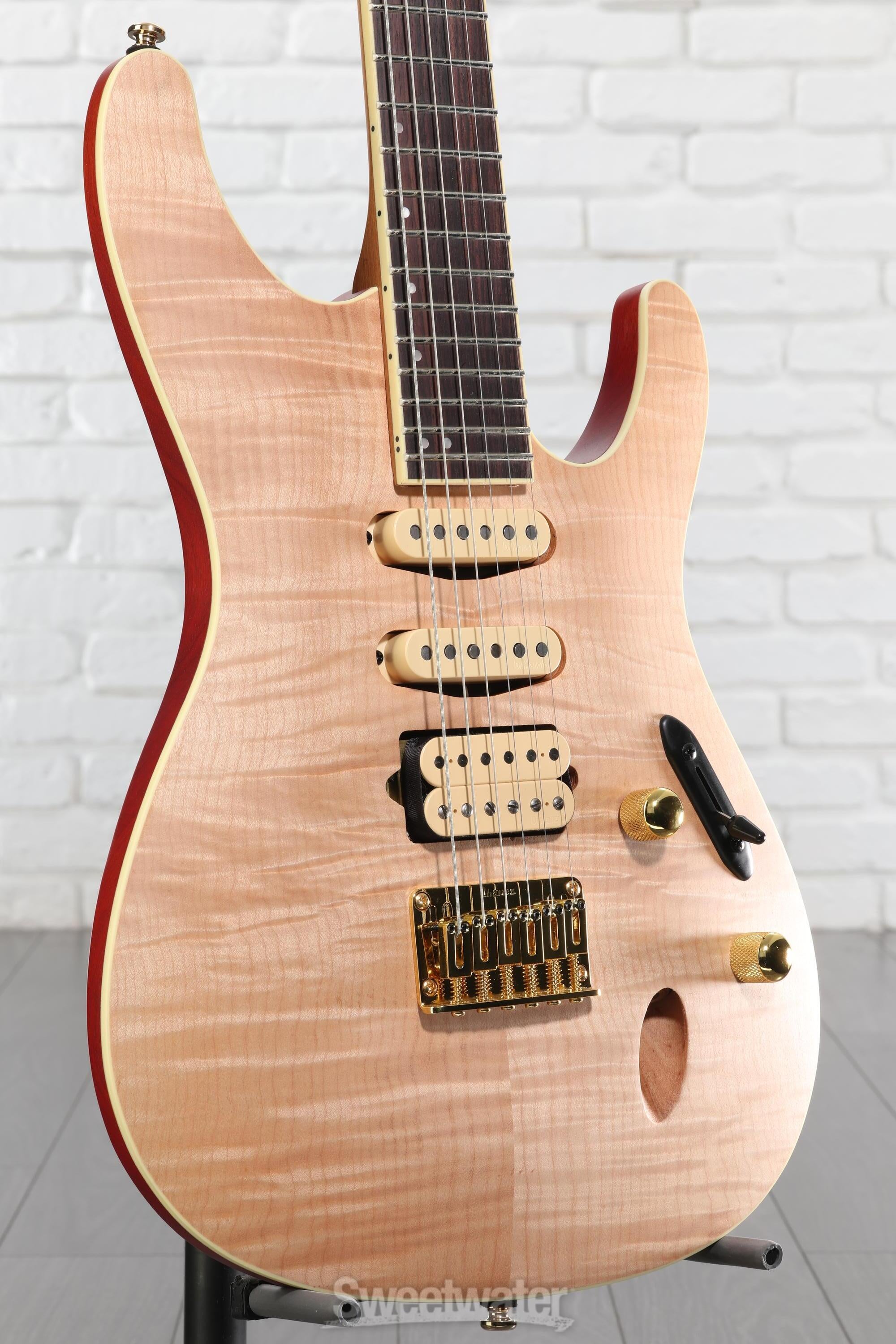 Ibanez Standard SEW761FM Electric Guitar - Natural Flat | Sweetwater