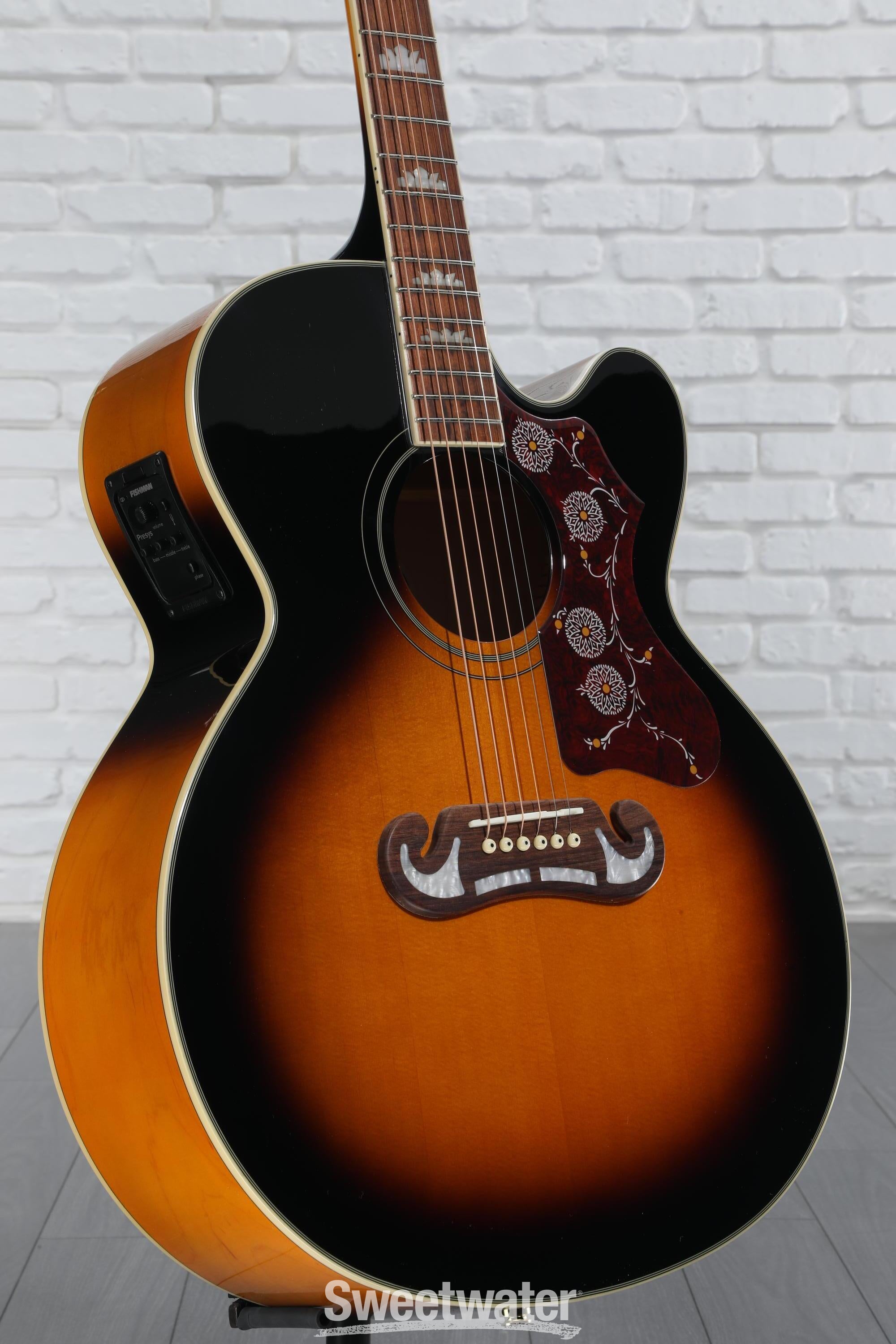 エピフォンEJ200ce...エレアコ！ビンテージ！USA Epiphone J-200 EC Studio Acoustic-Electric Guitar Vintage
