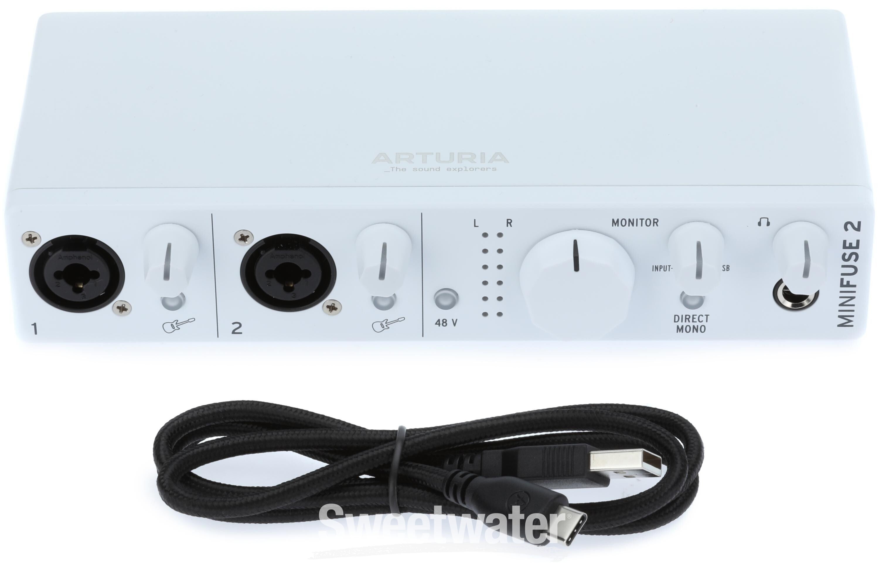 Arturia MiniFuse 2 USB-C Audio Interface - White | Sweetwater