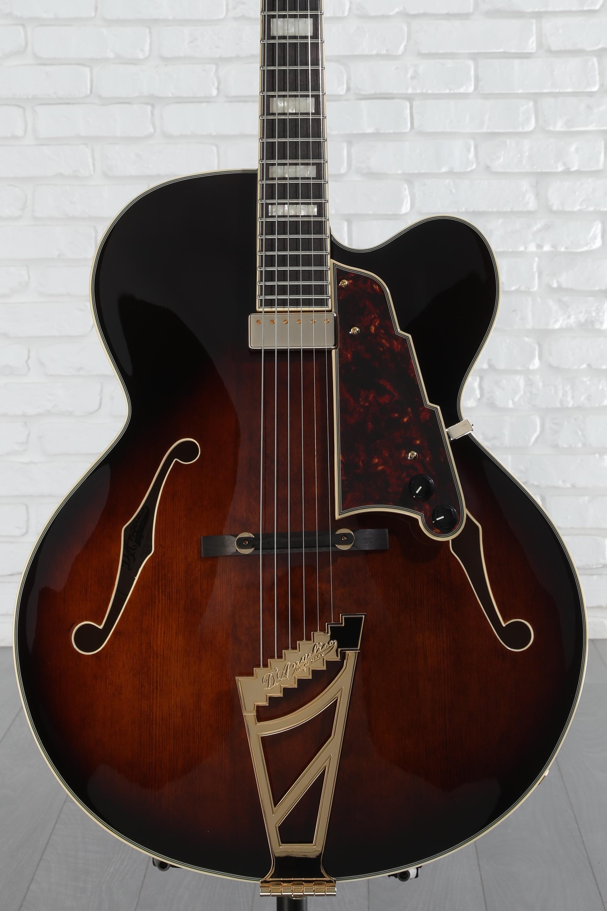 D'Angelico Premier EXL-1 Hollowbody Electric Guitar - Brown