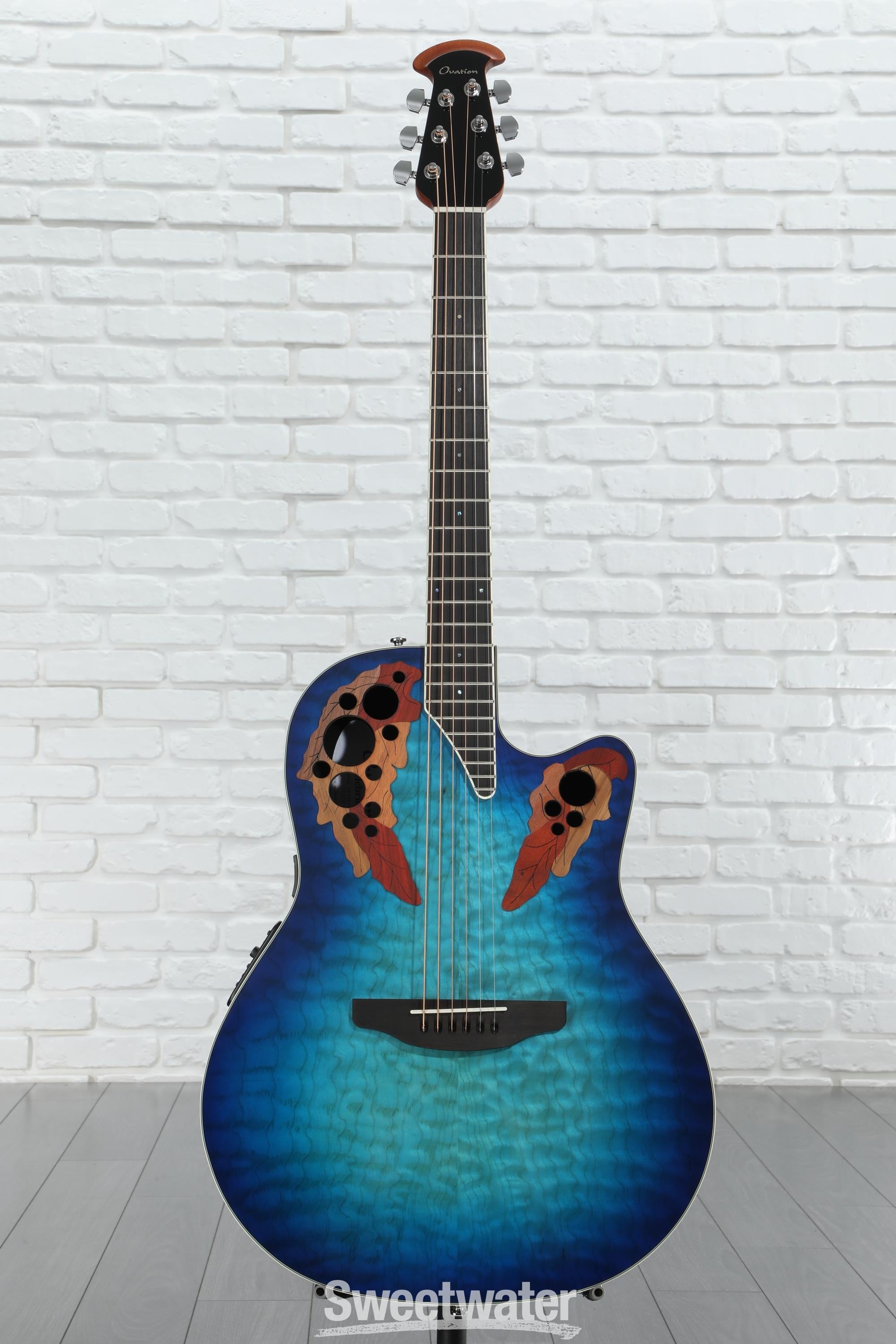 【使い勝手の良い】 Elite Celebrity Ovation CE48P-RG Acoustic Shallow Super ギター