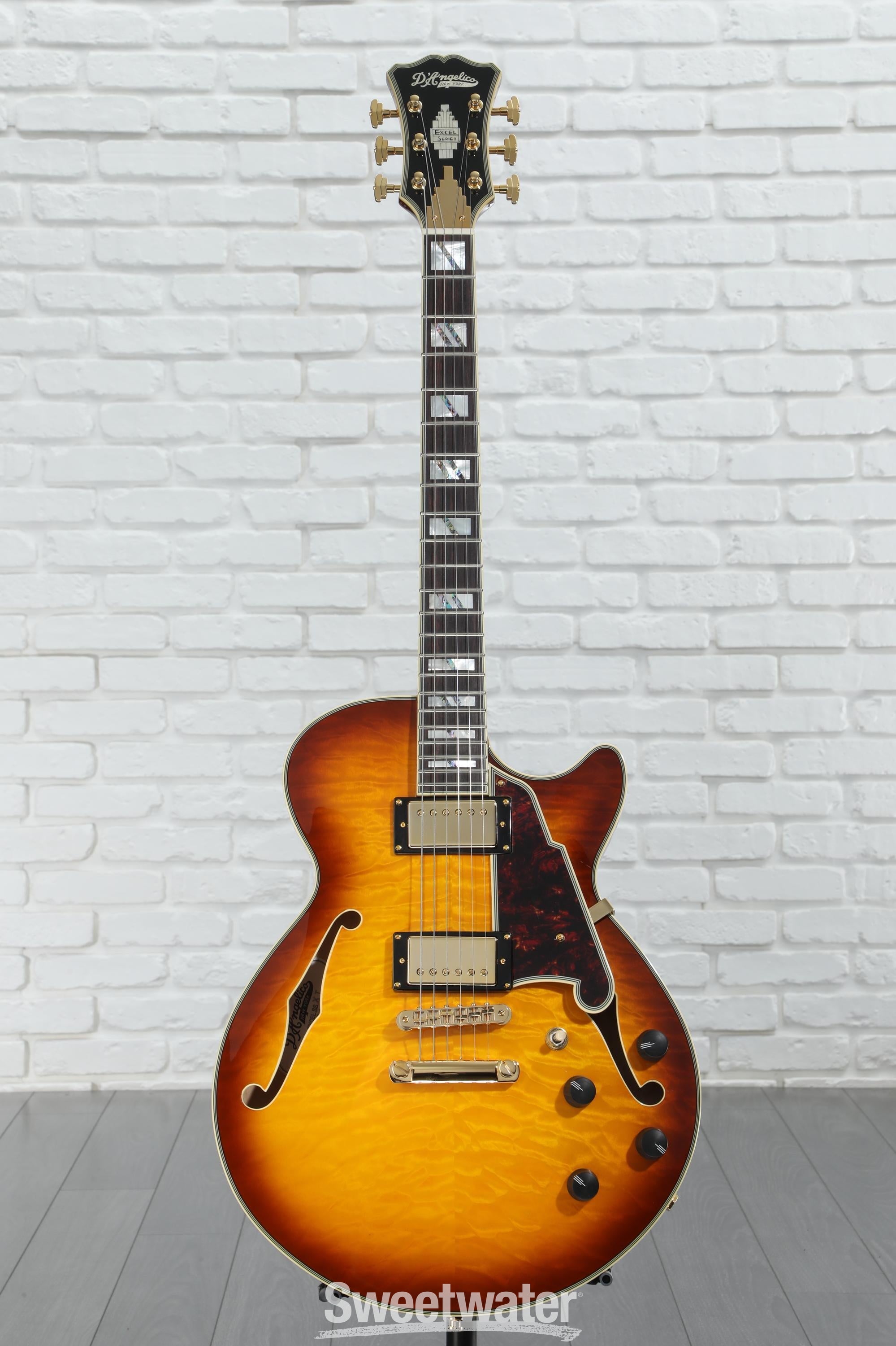 D'Angelico Excel SS サンバースト ギター ハードケース付 D'Angelico Excel SS Vintage Natural セミアコギター