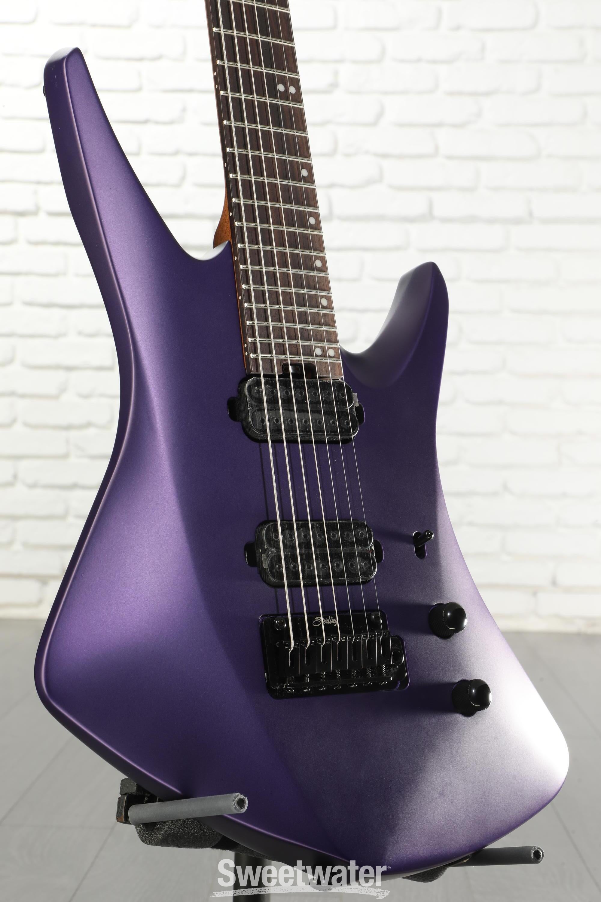 Photo of Sterling By Music Man Kaizen 7 7-string Electric Guitar - Firemist Purple Satin