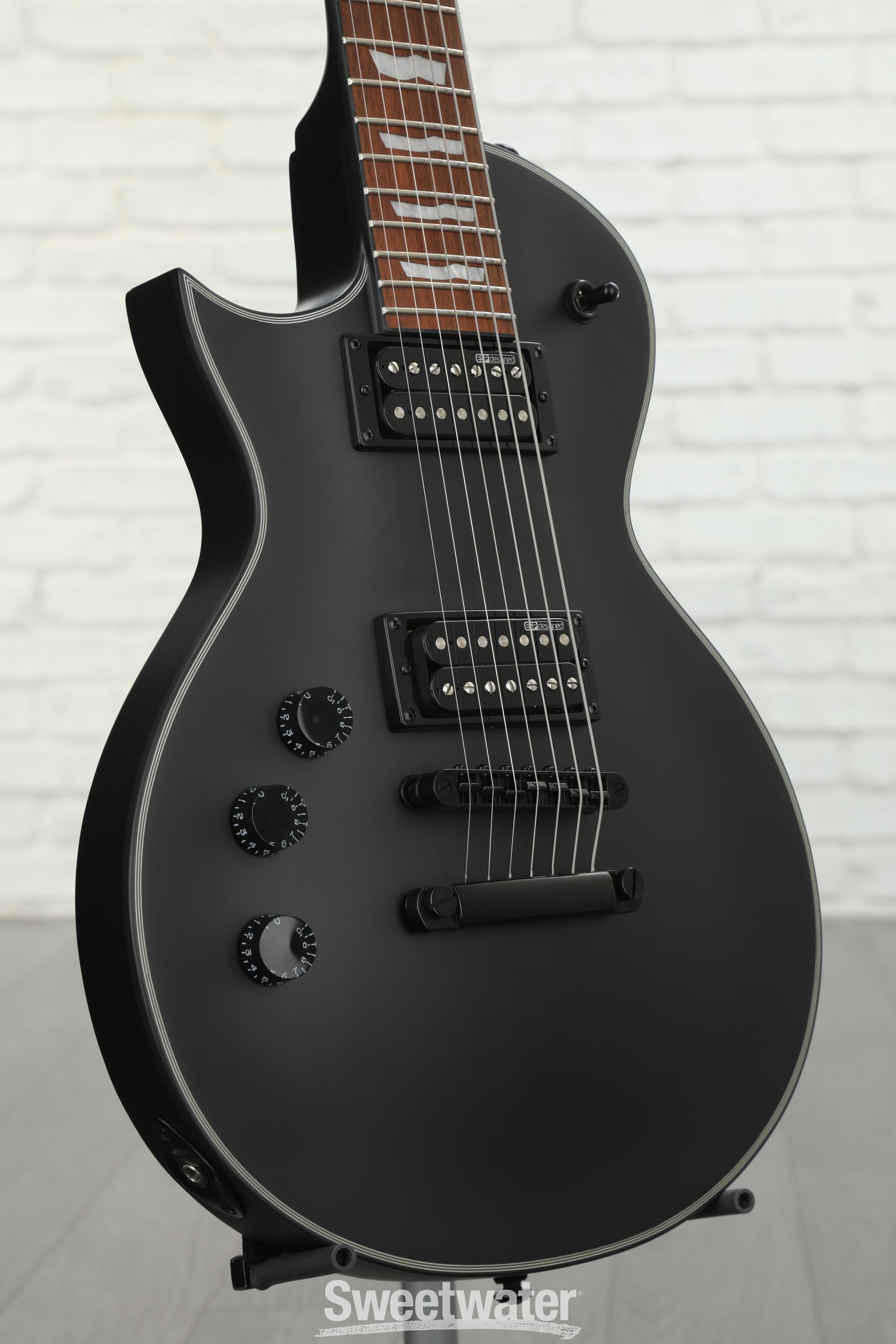 ESP LTD EC-257 Left-Handed - Black Satin | Sweetwater