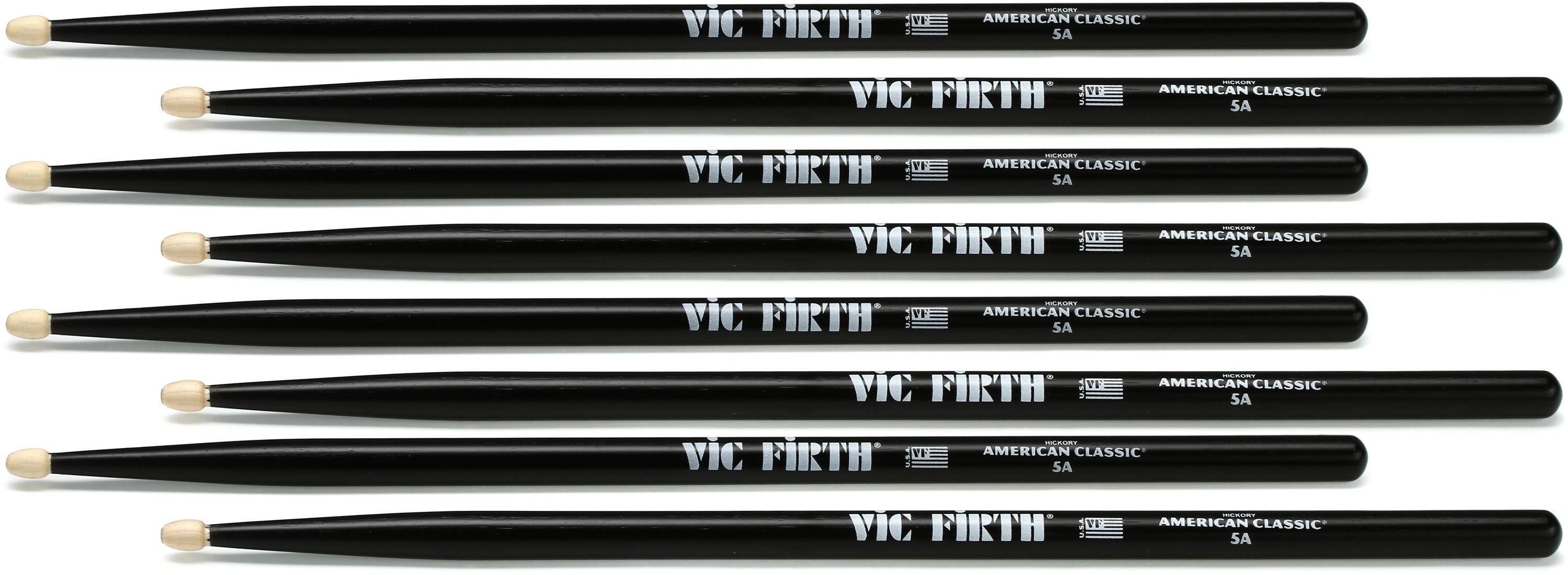 Pack de 4 Pares de Baquetas Vic Firth 5A