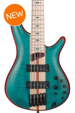 Photo of Ibanez SR Premium 5-string Electric Bass - Caribbean Green Low Gloss