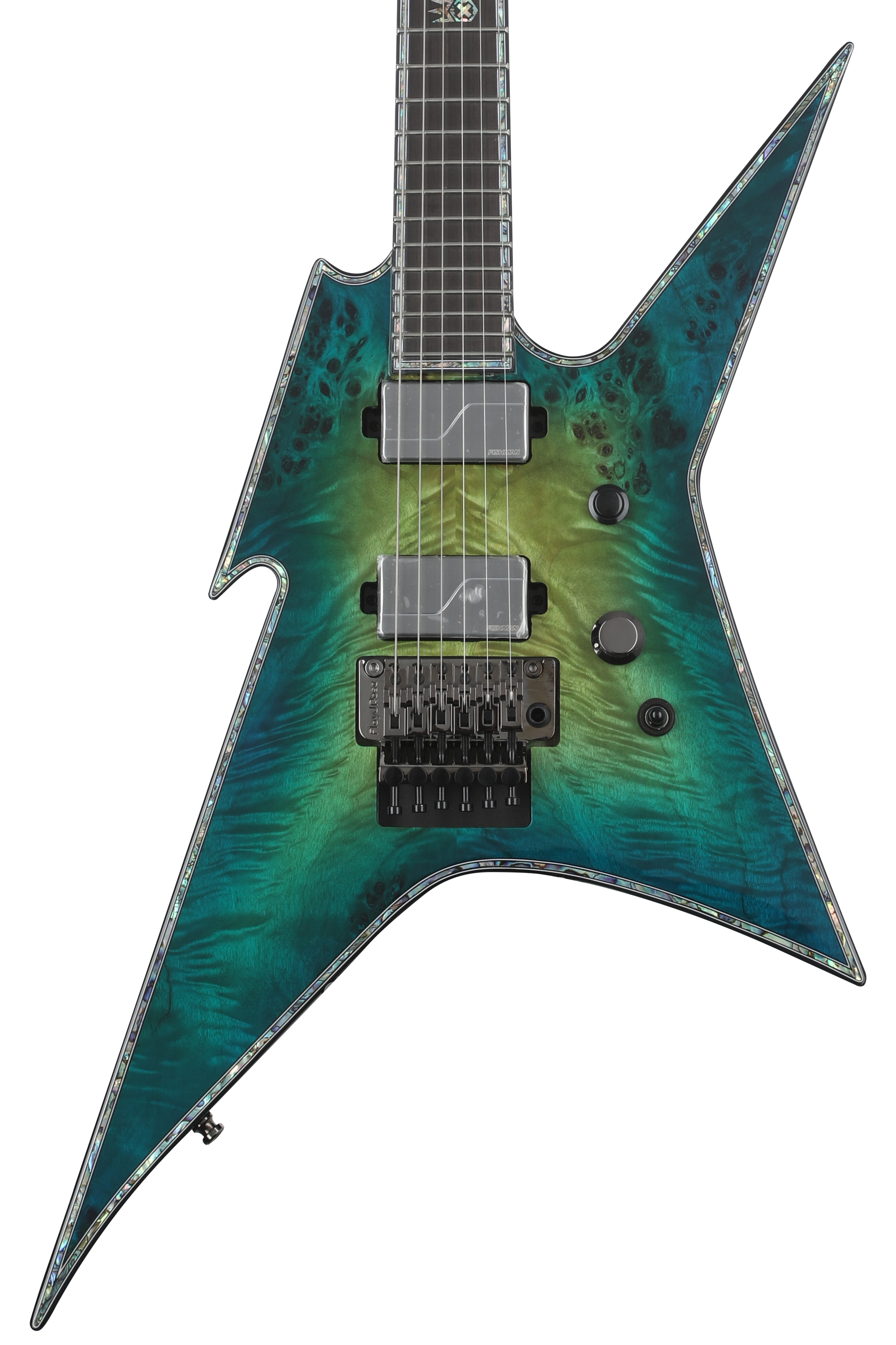 B.C. Rich Ironbird Extreme Exotic with Floyd Rose Electric Guitar - Cyan  Blue