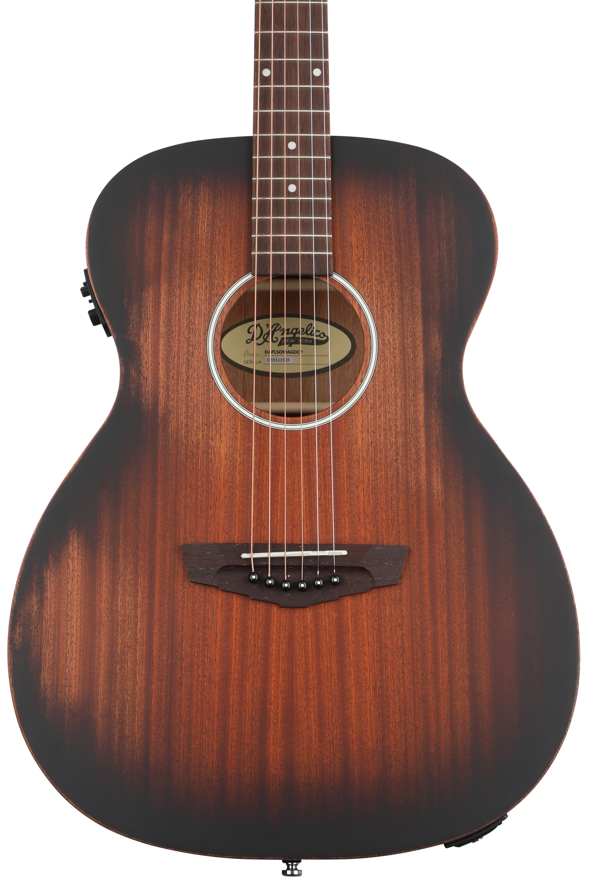 D'Angelico Premier Tammany LS Acoustic-electric Guitar - Aged Mahogany