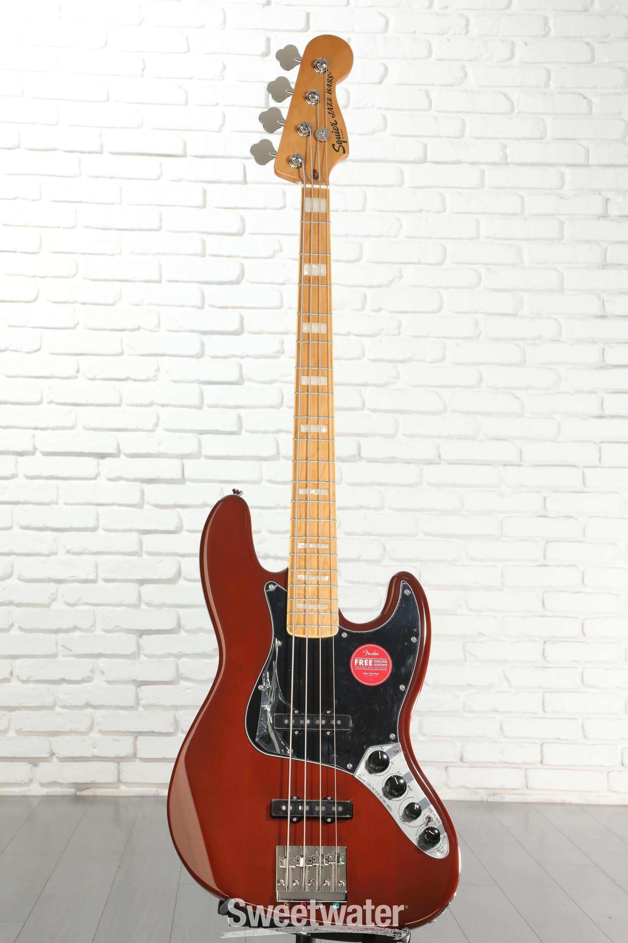 Squier Classic Vibe Active '70s Jazz Bass - Mocha Reviews | Sweetwater
