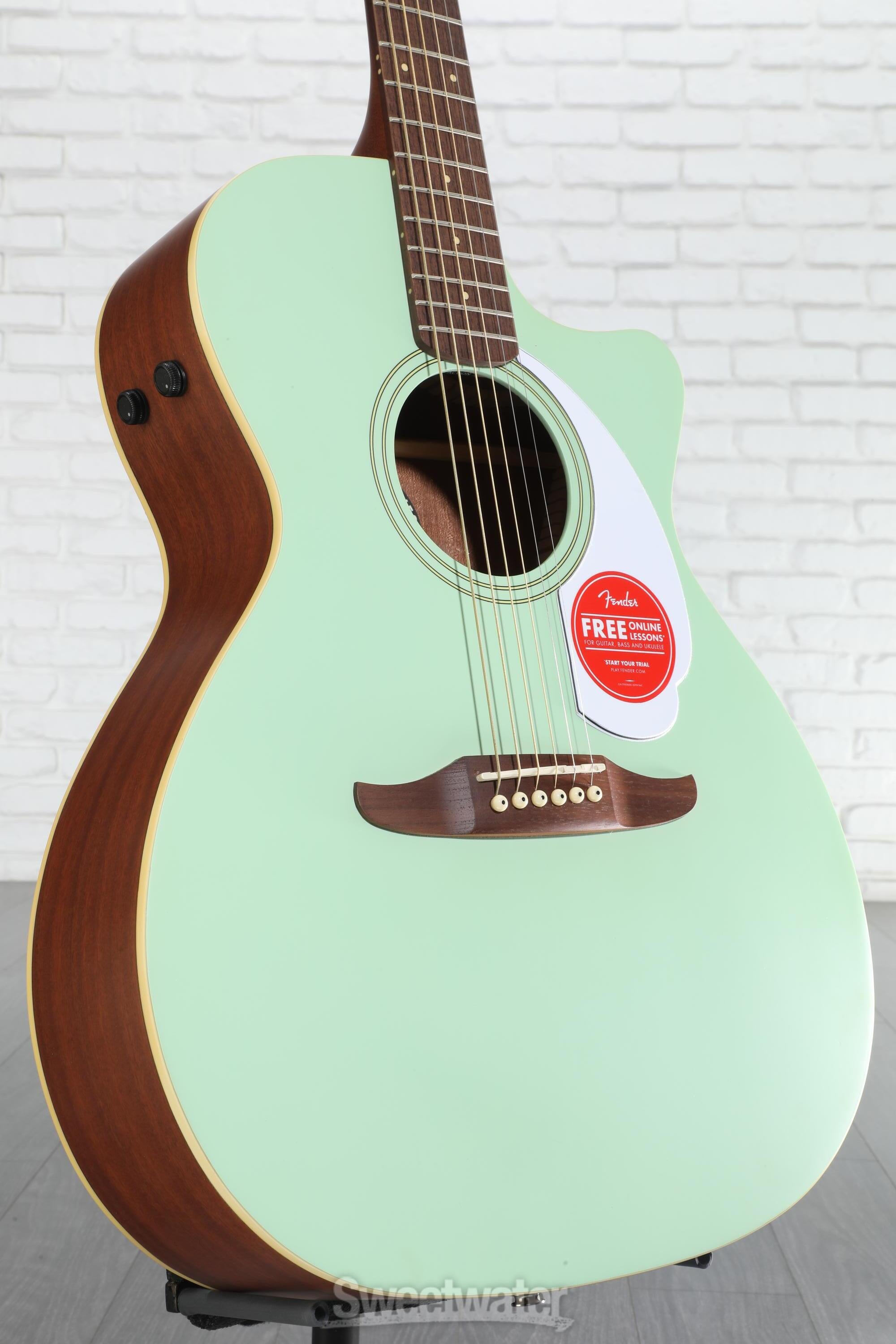 Fender Newporter Player Acoustic-electric Guitar - Surf Green