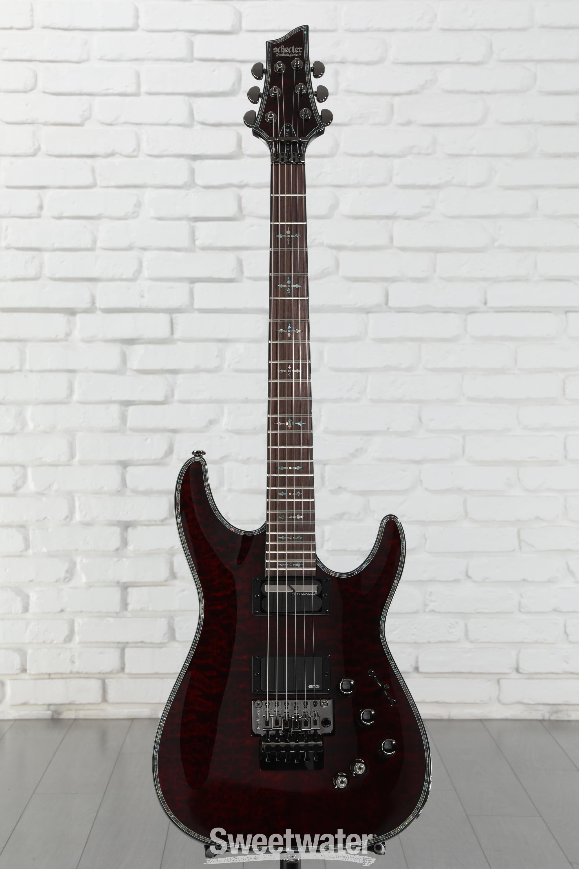 Schecter Hellraiser C-1 FR-S Electric Guitar - Black Cherry