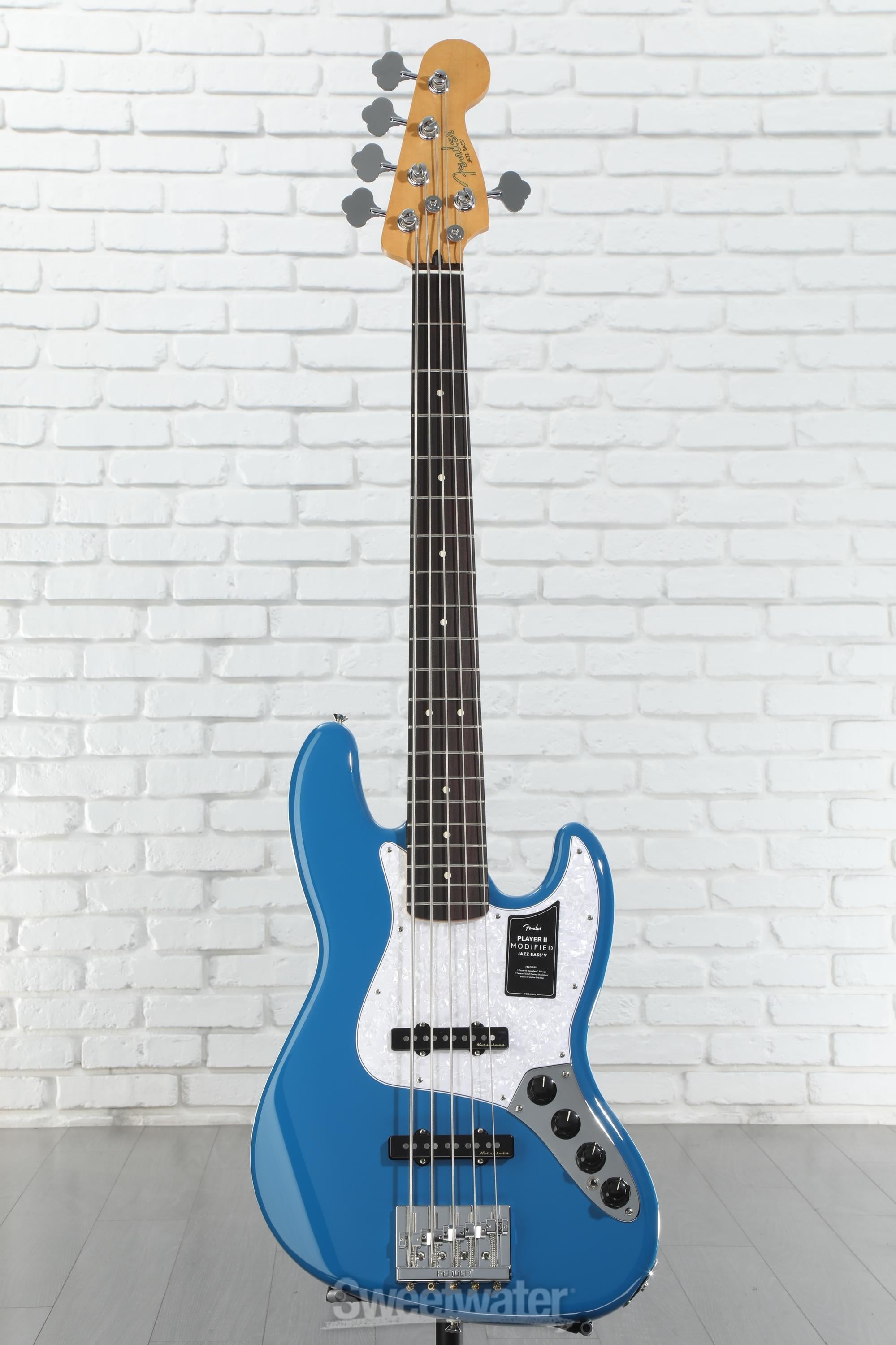 Fender Player II Modified Active Jazz Bass V - Electric Blue