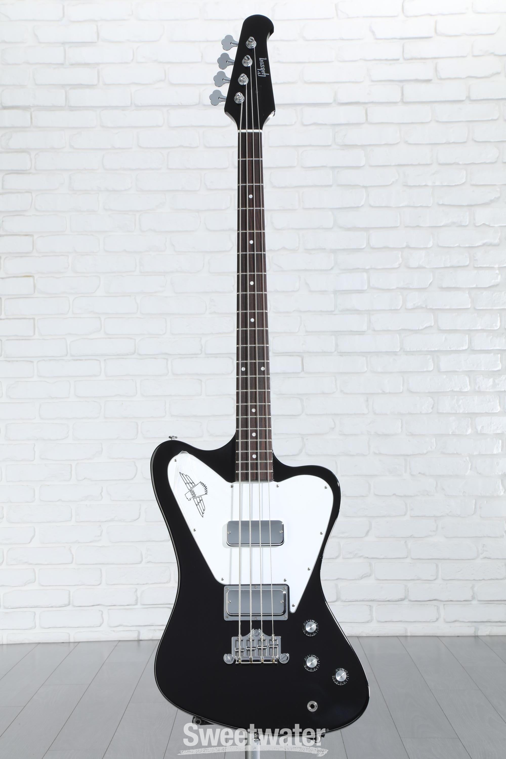 Gibson Non-Reverse Thunderbird Electric Bass Guitar - Ebony | Sweetwater