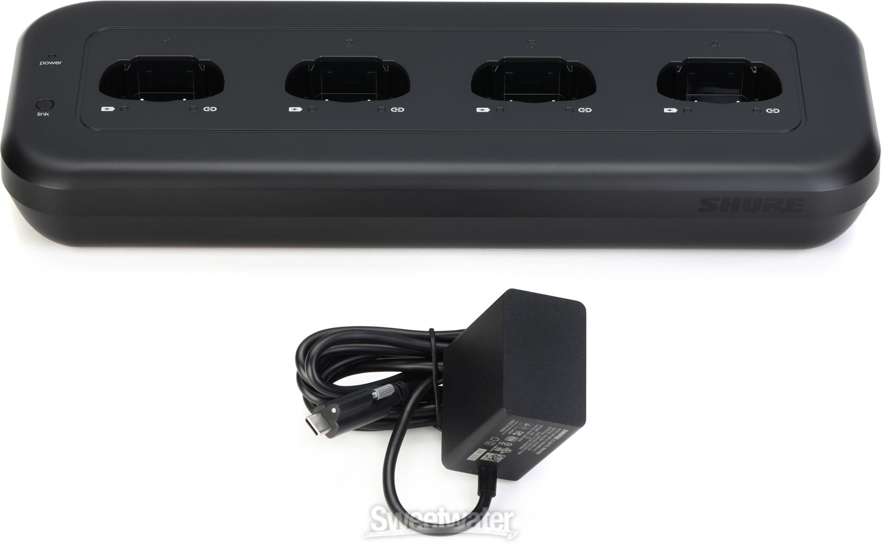 Shure MXWNDX4 Networked Charging Station | Sweetwater