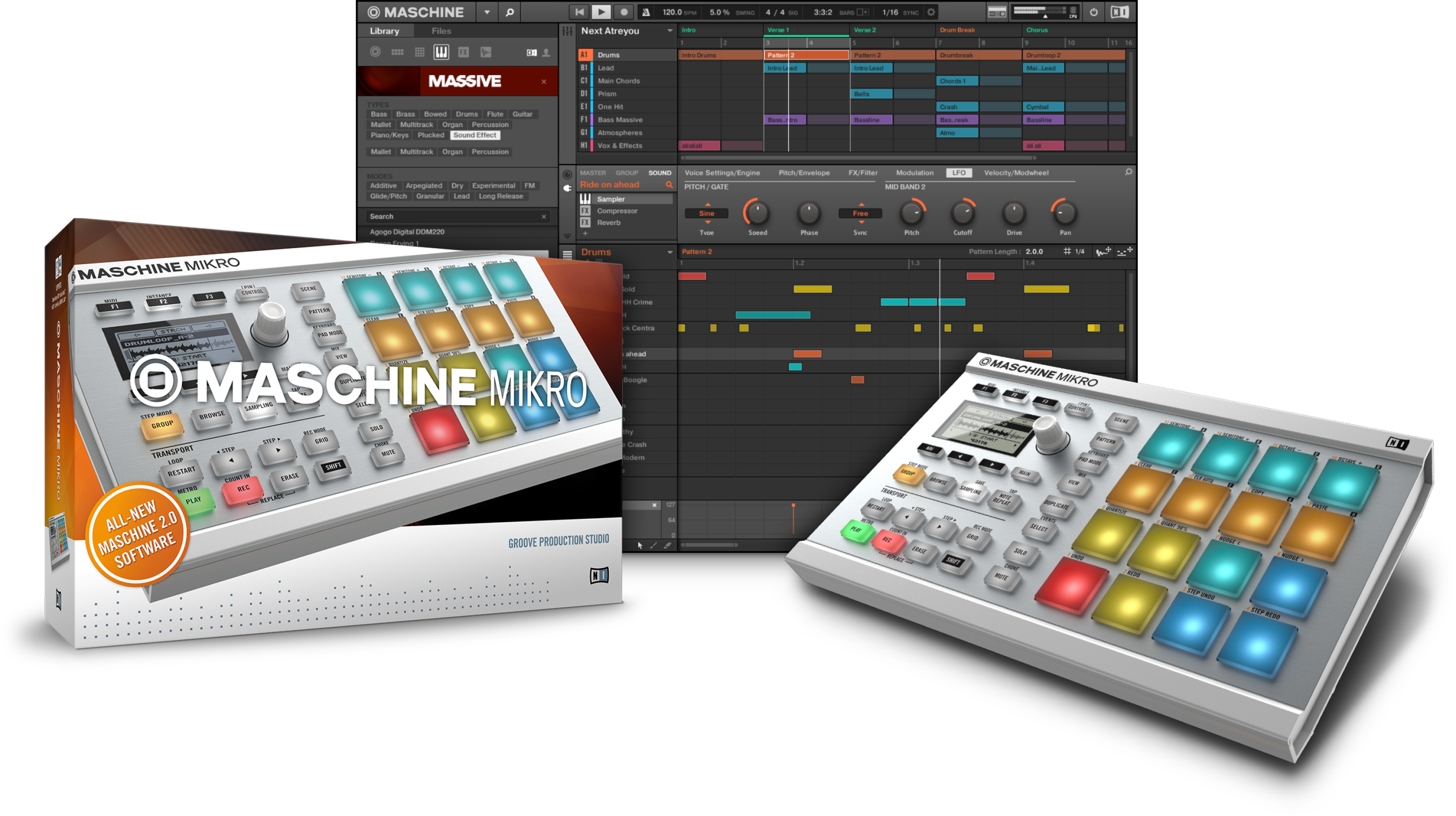 Native Instruments Maschine Mikro - White | Sweetwater