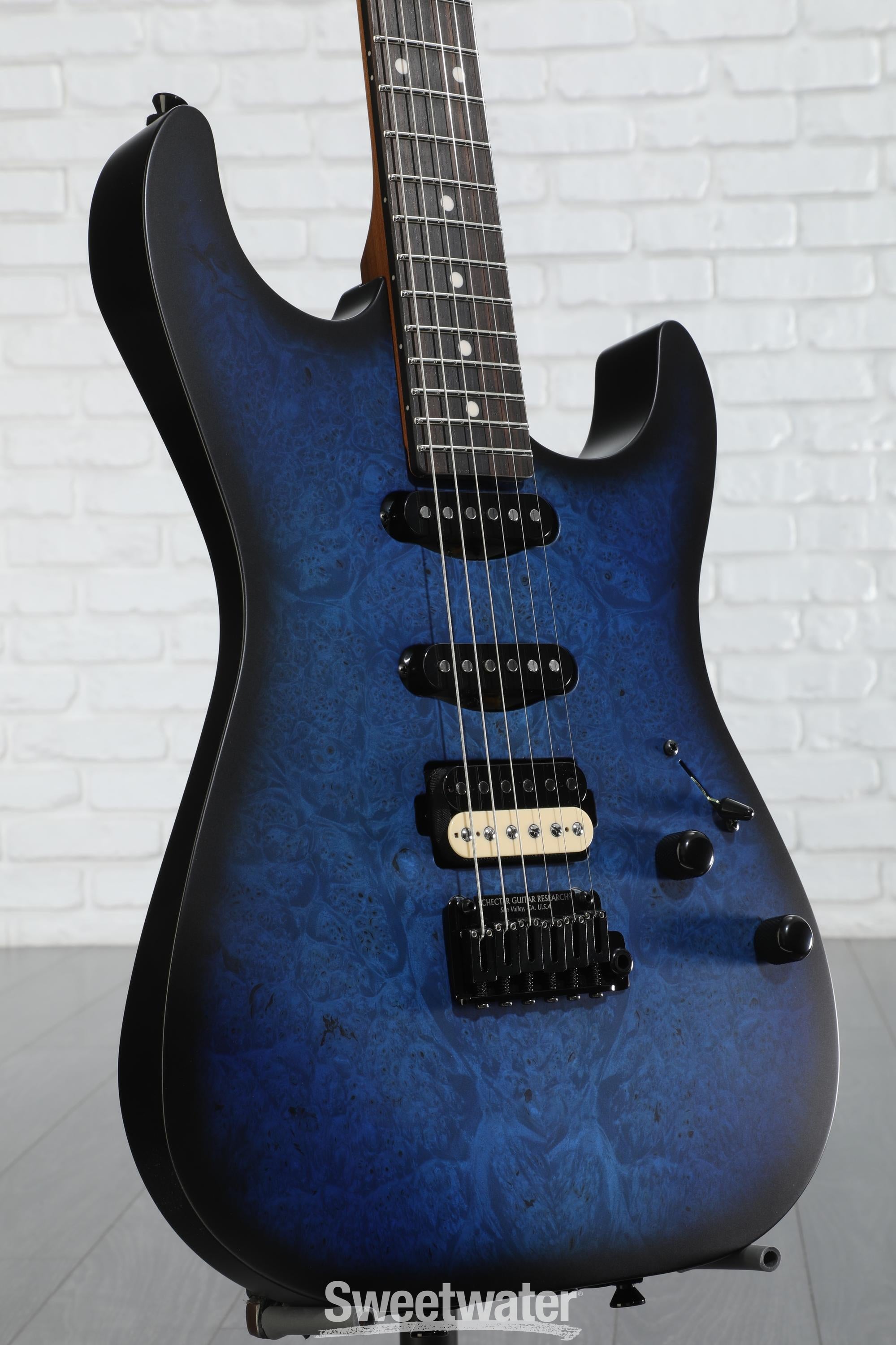 Schecter US Sunset Custom II Electric Guitar - Ocean Blue
