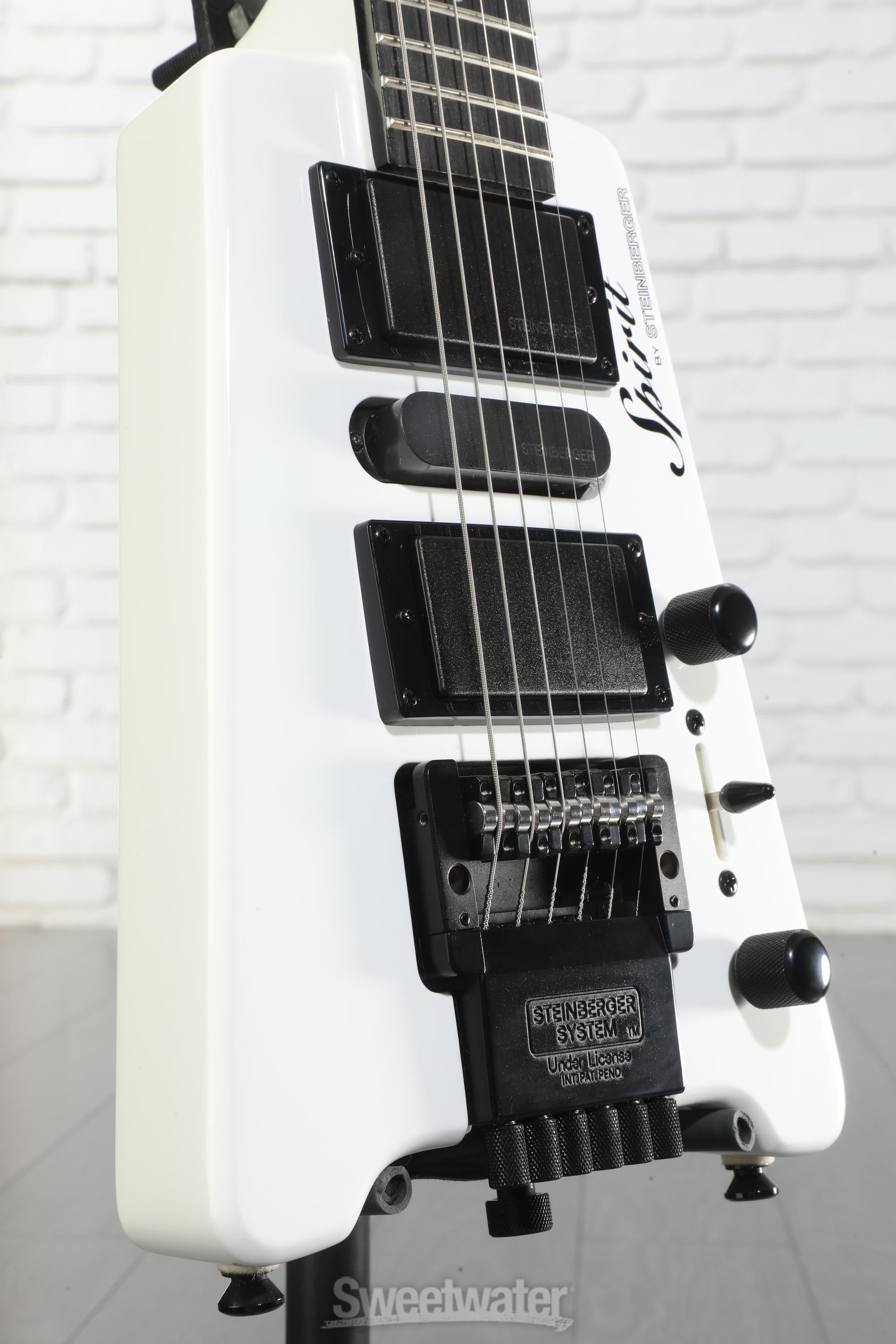 ギター yumiSTEINBERGER Spirit GT-PRO Deluxe Steinberger Spirit GT-PRO Deluxe Electric Guitar - White | Sweetwater