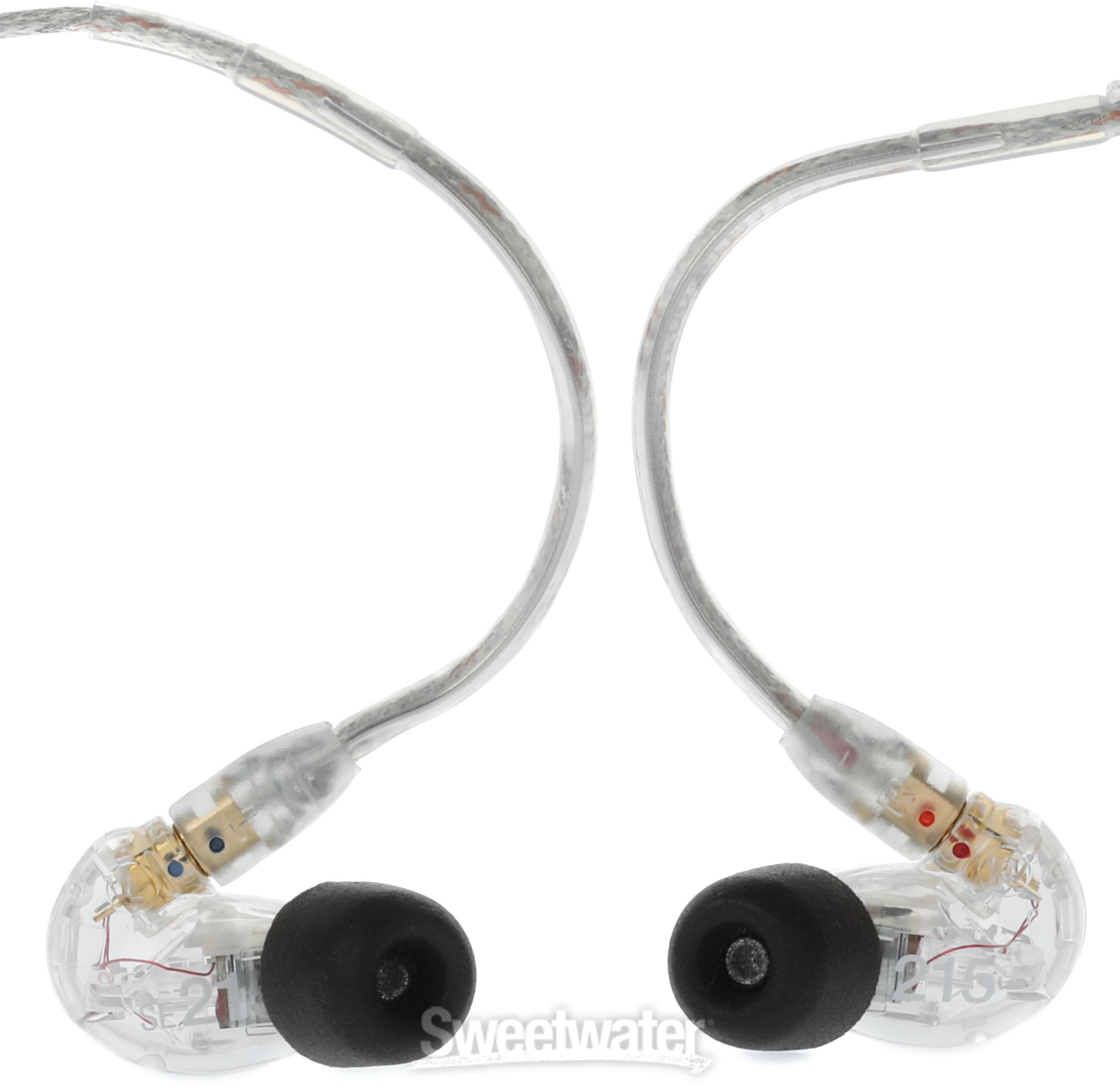 Shure SE215 Sound-isolating Earphones - Clear | Sweetwater
