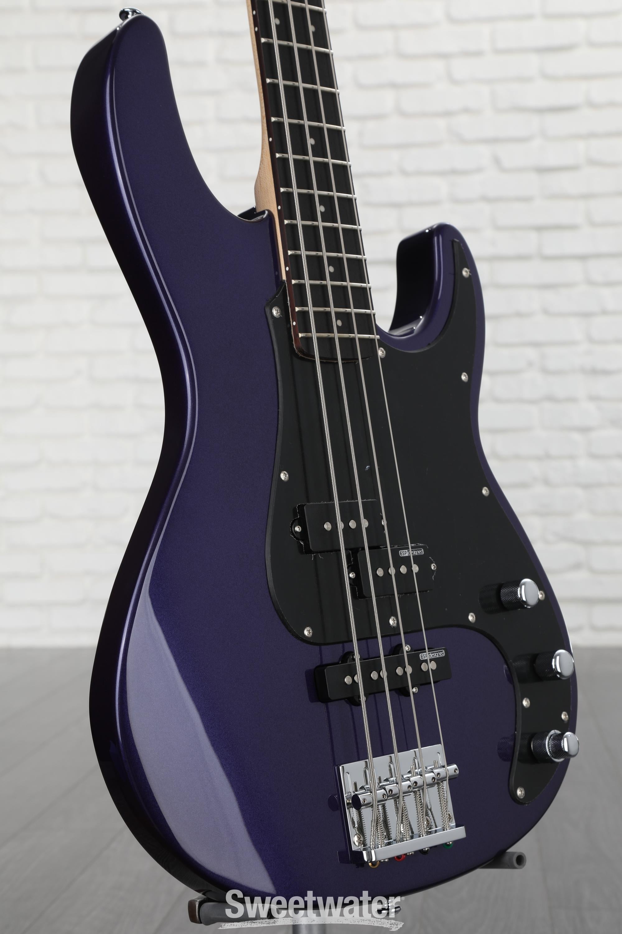 ESP LTD AP-204 Bass Guitar - Dark Metallic Purple