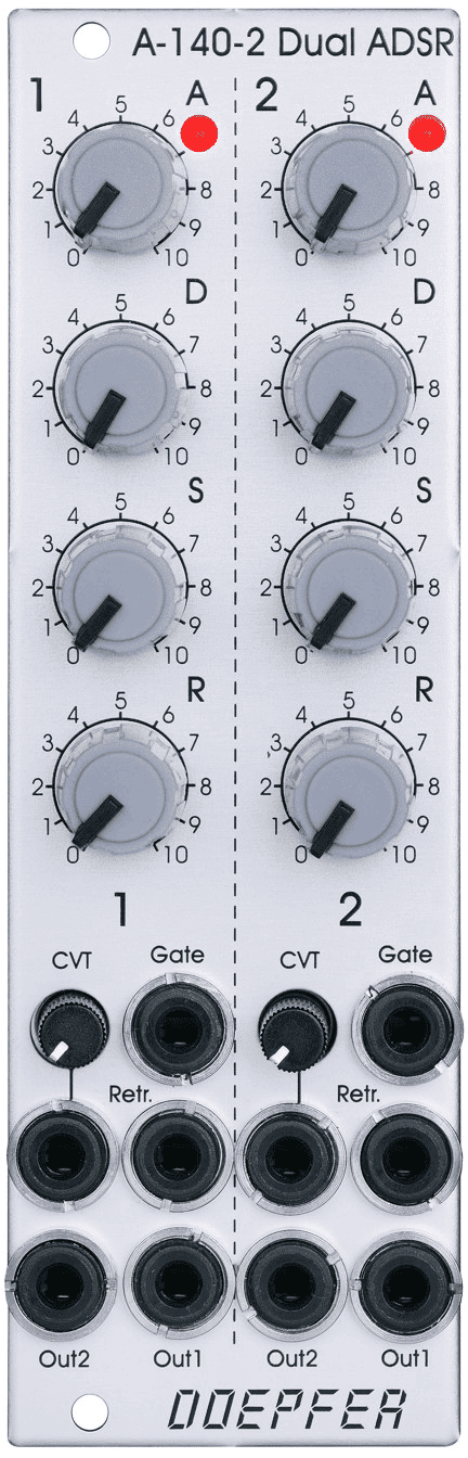 Doepfer A-140-2 Eurorack Dual Mini ADSR Module - Standard
