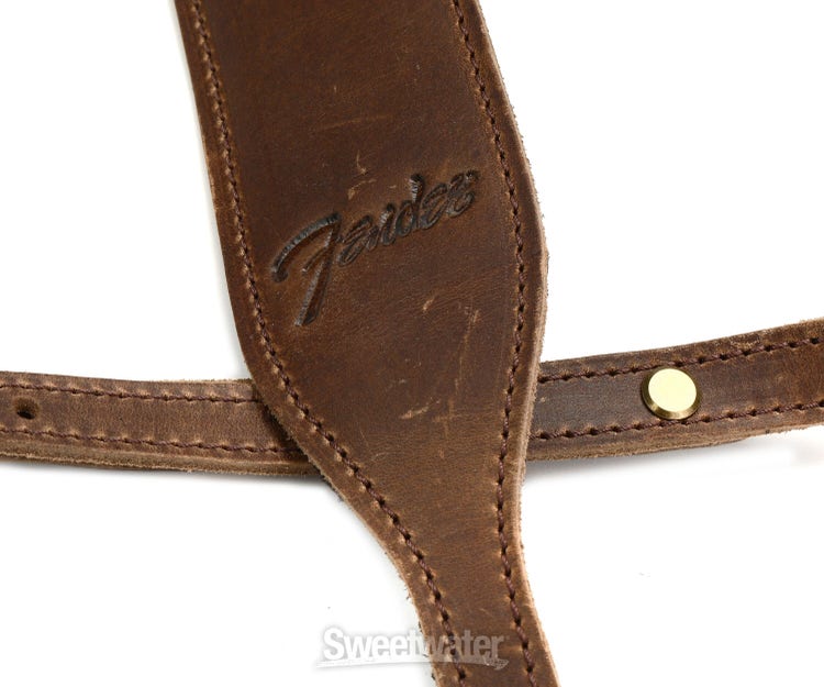 Fender 099-0614-021 Paramount Leather Banjo Strap, Brown – Easy Music Center