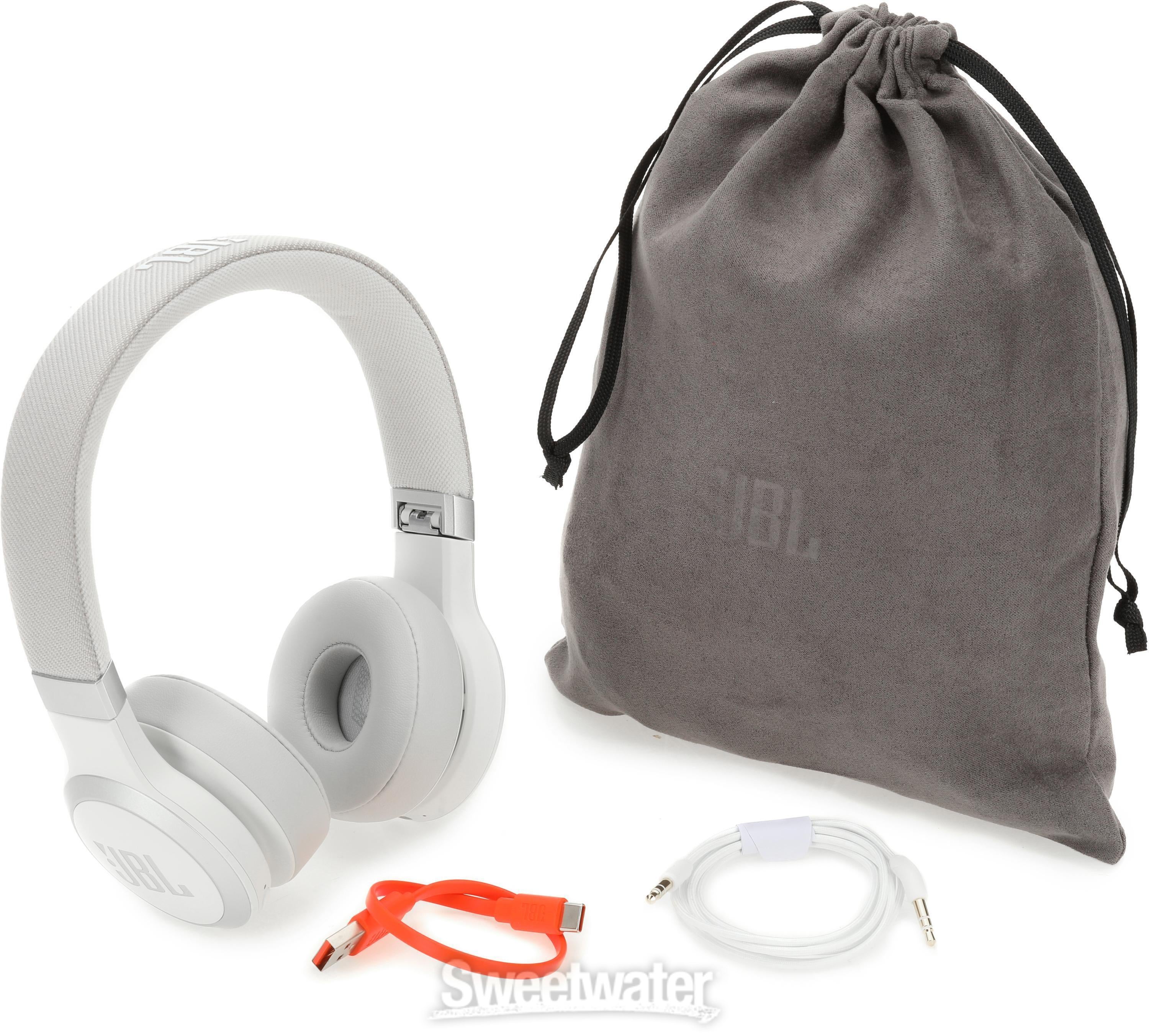 JBL Live 670NC Wireless On-ear Headphones - White | Sweetwater