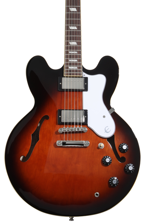 Epiphone Bonehead Riviera Electric Guitar - Dark Tobacco Sunburst
