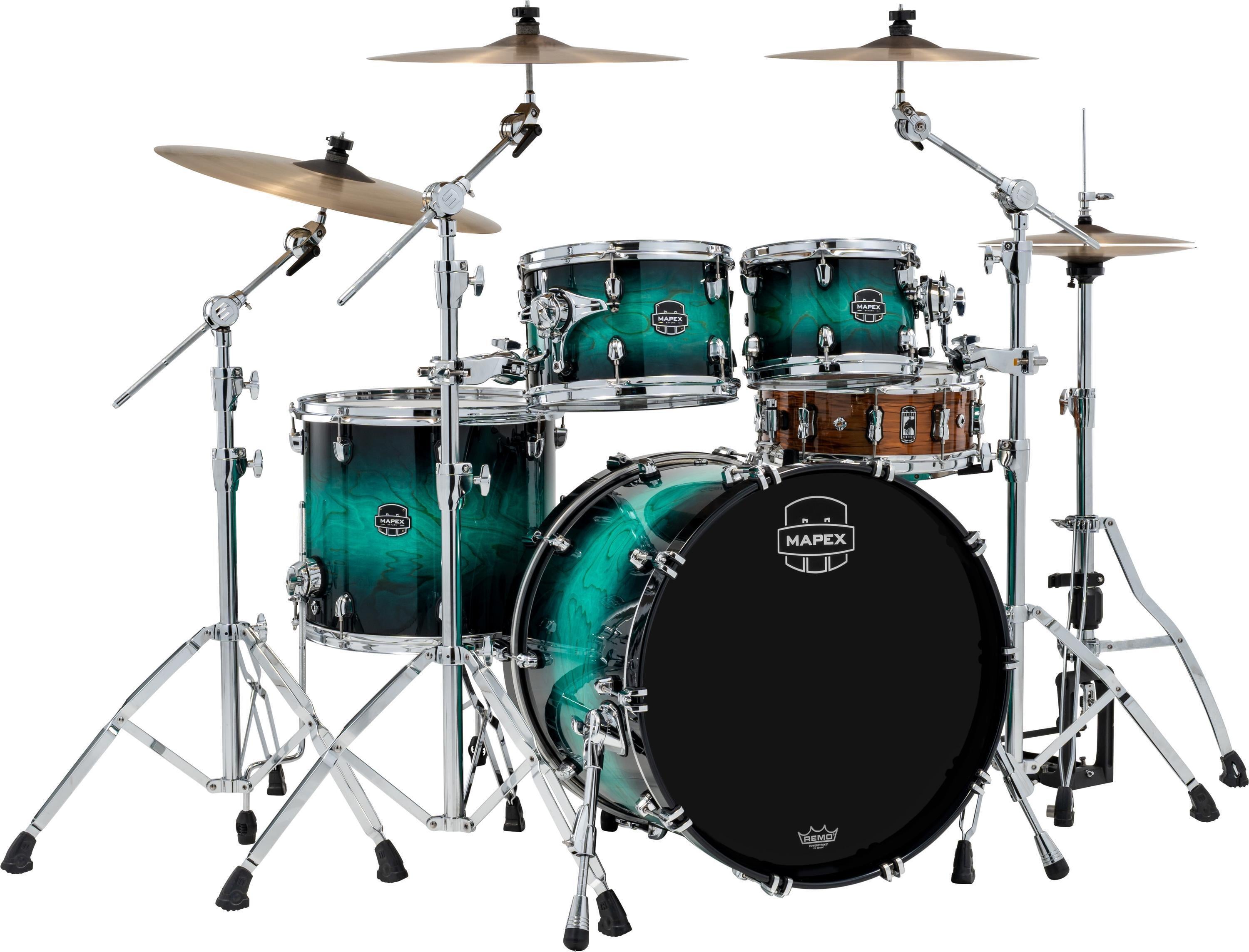 Mapex Saturn V MH Exotic 3-piece Shell Pack - Flat Black Maple