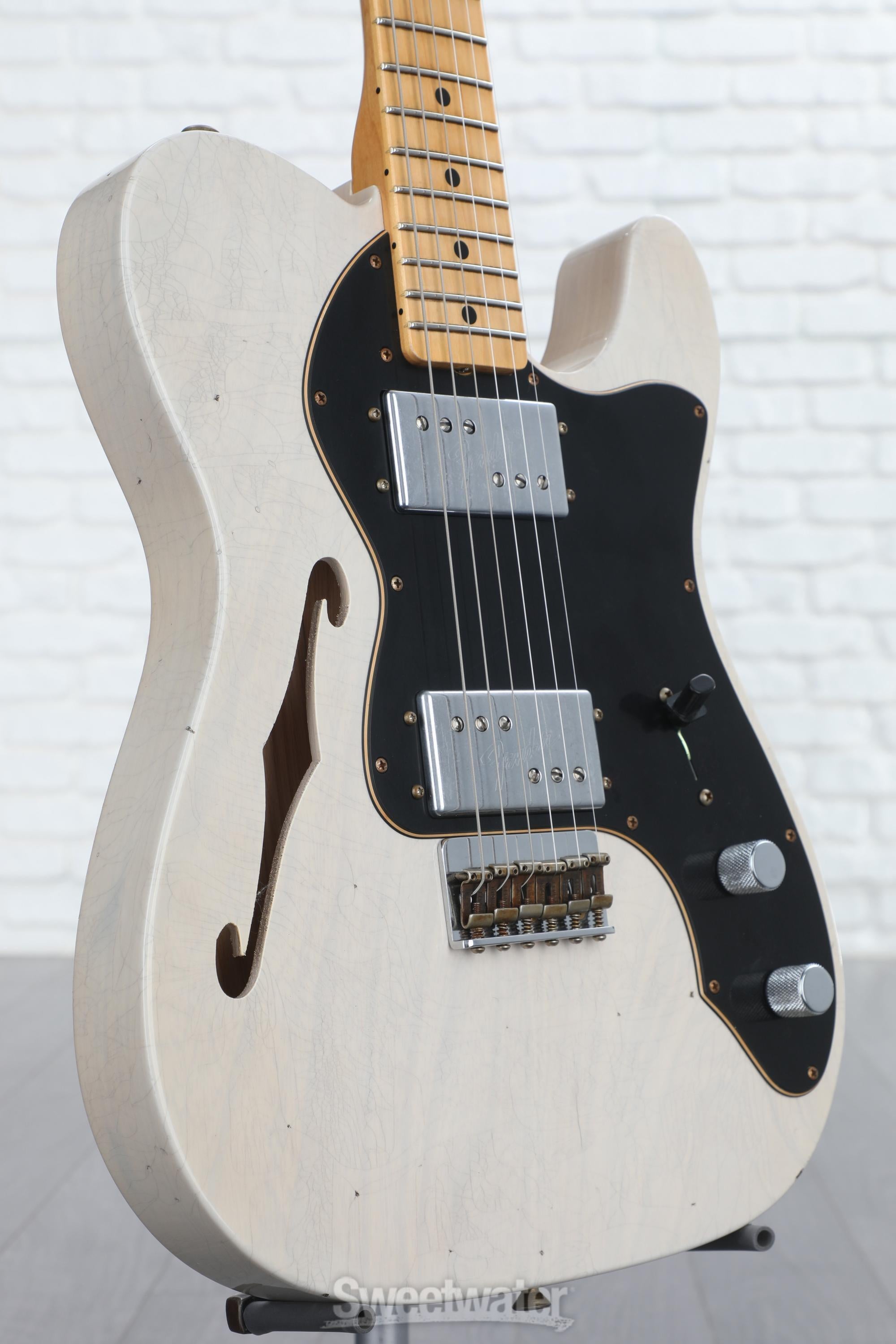 Fender Custom Shop Limited Edition '72 Telecaster Thinline Maple Journeyman  Relic - Aged White Blonde